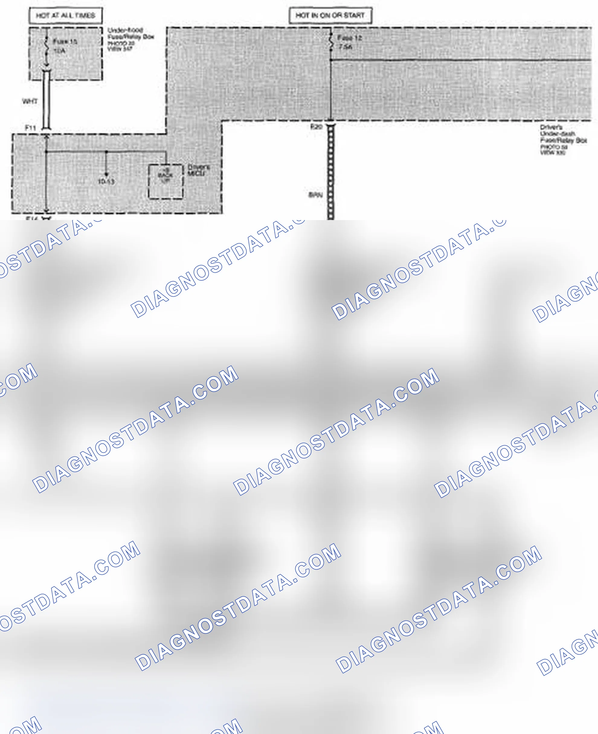 Scheme 215: Remote Starting System Circuit Diagram (Acura Accessory: Without Keyless Access) (Page 21-28)
