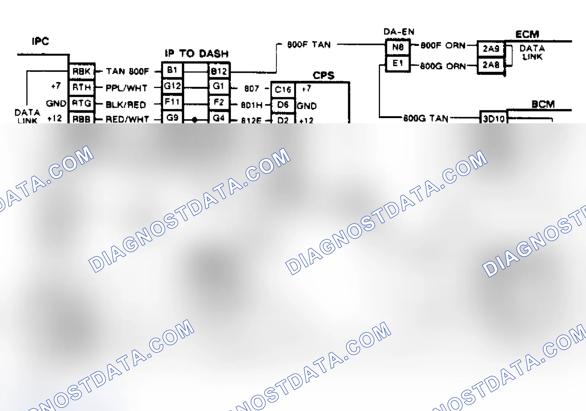 Scheme 143: Code B332, Wiring Diagram Loss Of Compass Data