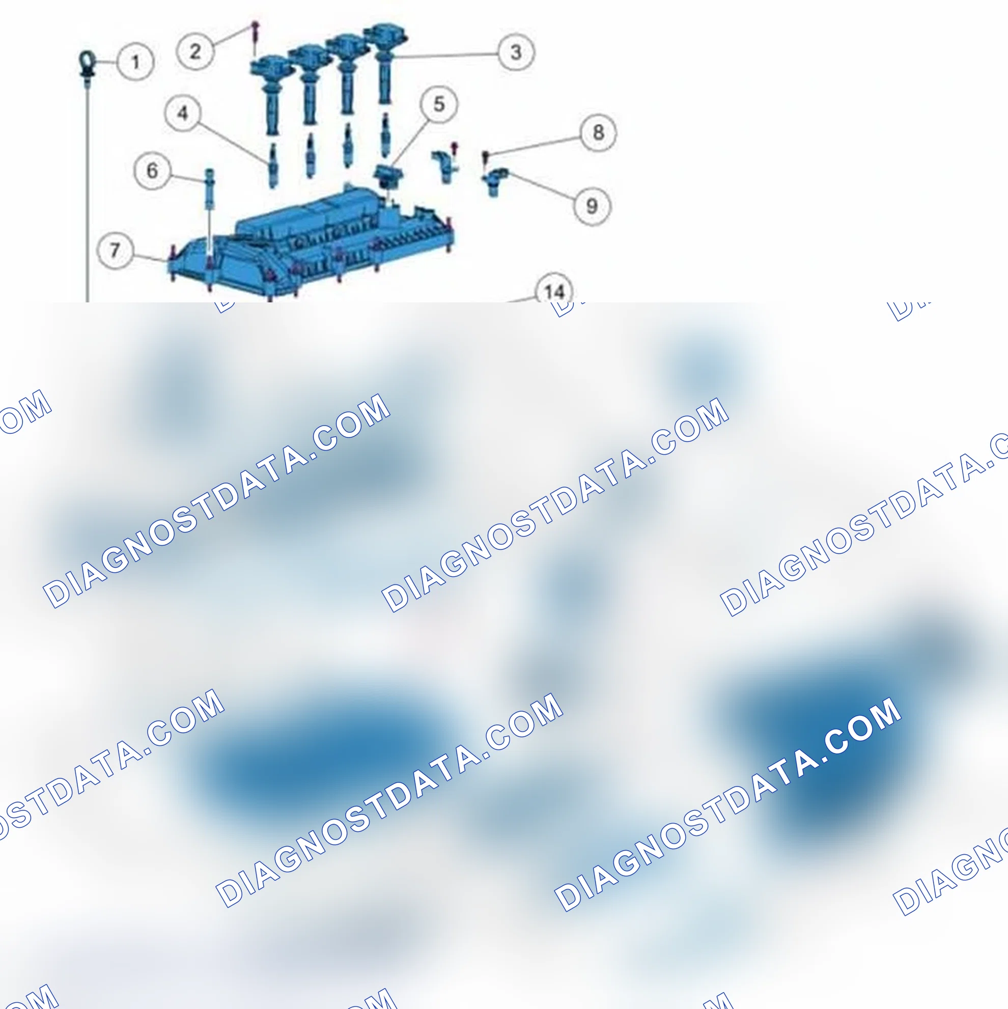 Scheme 32: Intake Manifold and Valve Train Exploded View