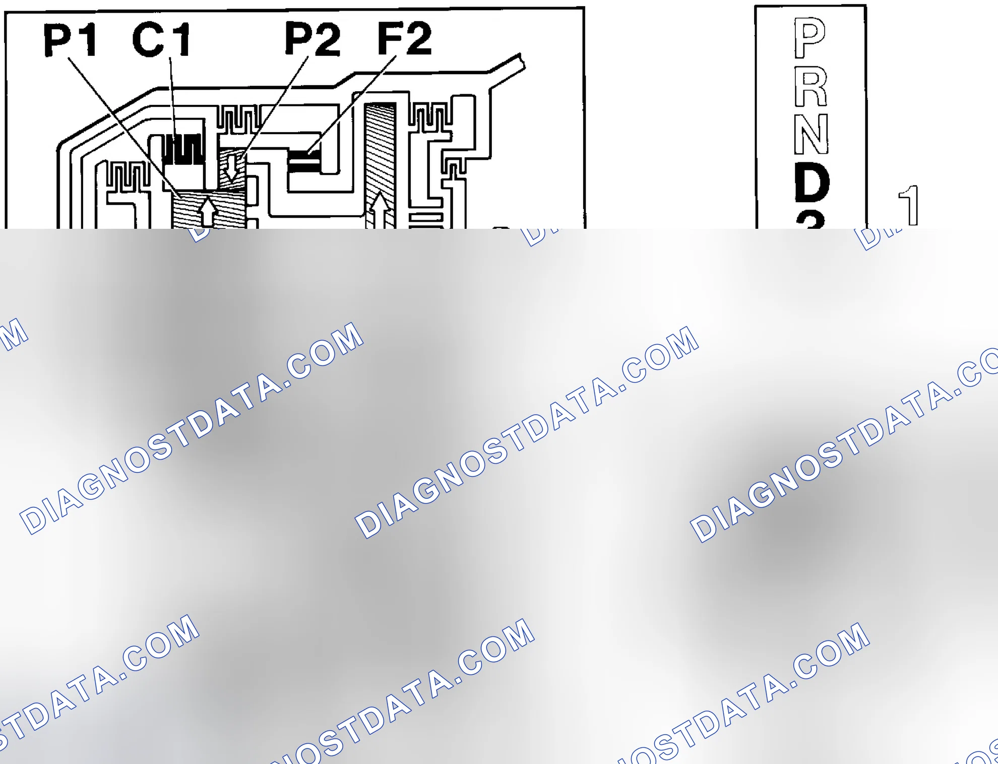 Scheme 401: Positions D and 3 - 1st gear