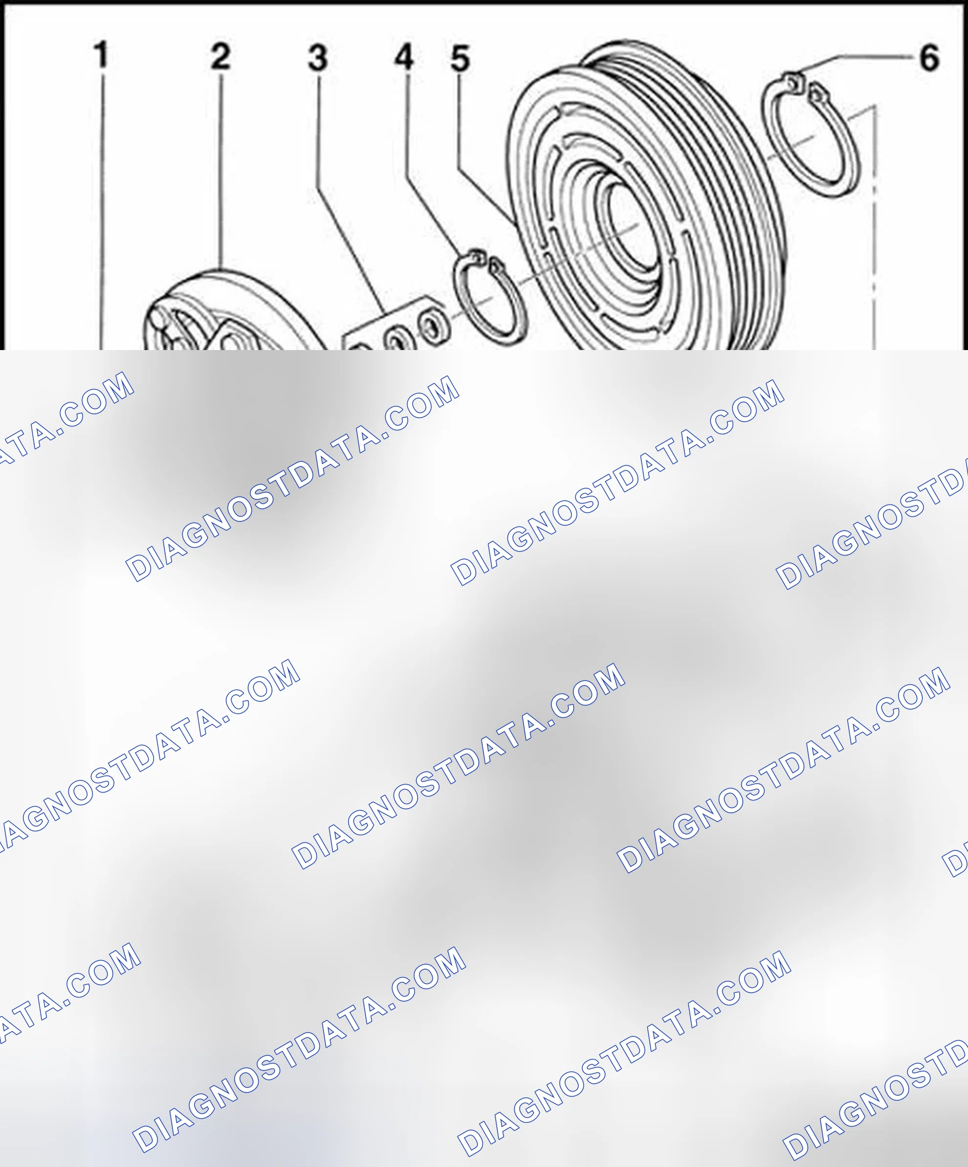 Scheme 47: A/C Clutch N25 , assembly