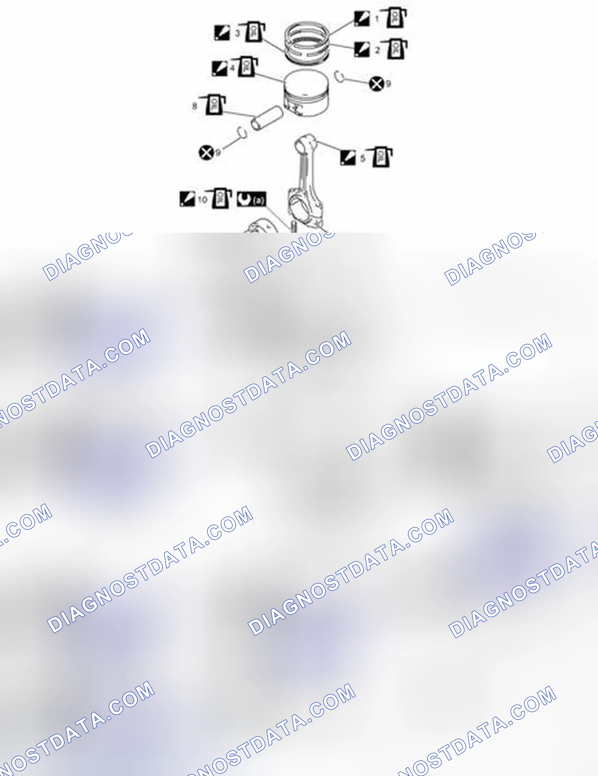 Scheme 184: Piston, Piston Ring and Connecting Rod Components