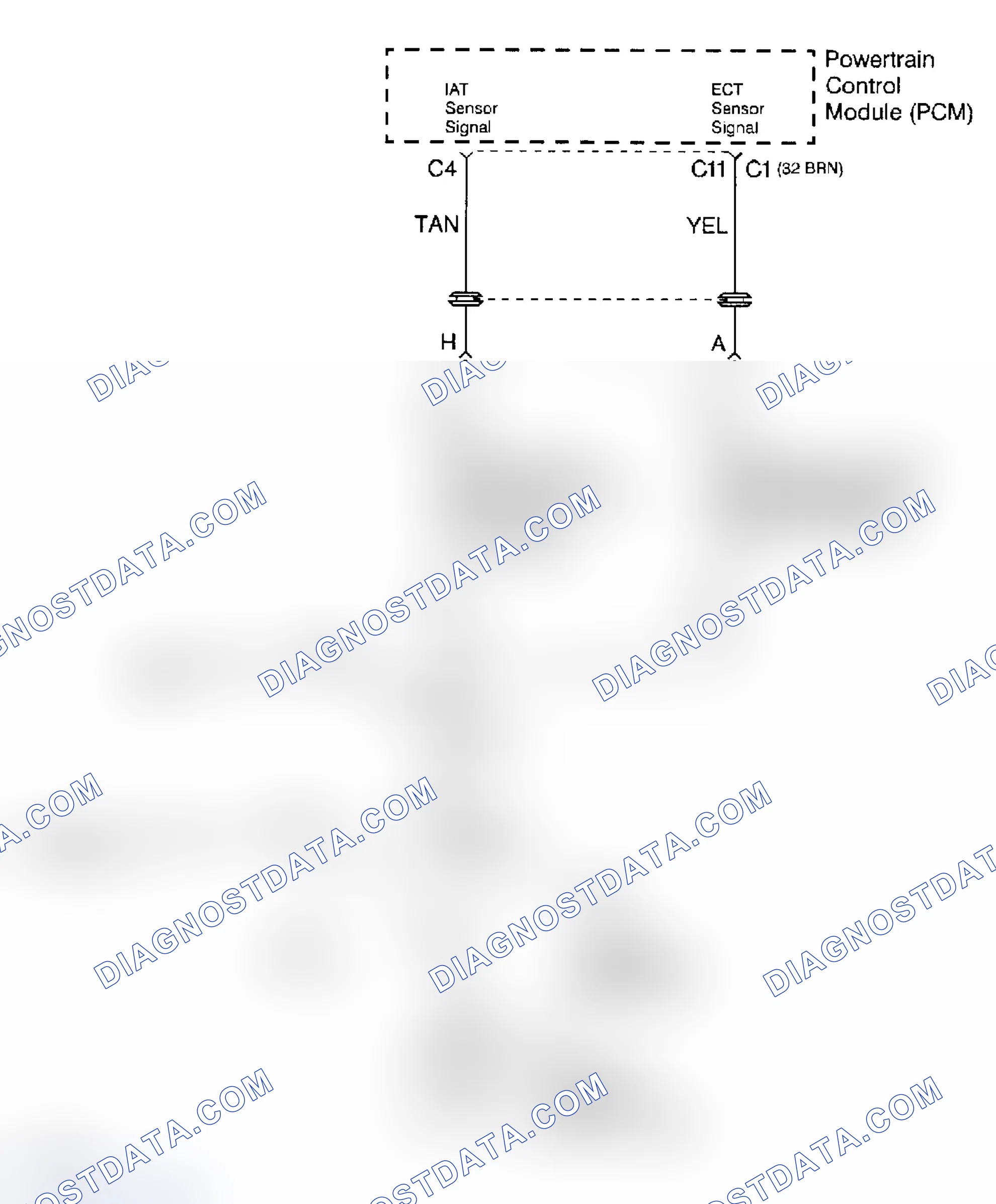 Scheme 15: Intake Air Temperature (IAT) Sensor Circuit Diagram
