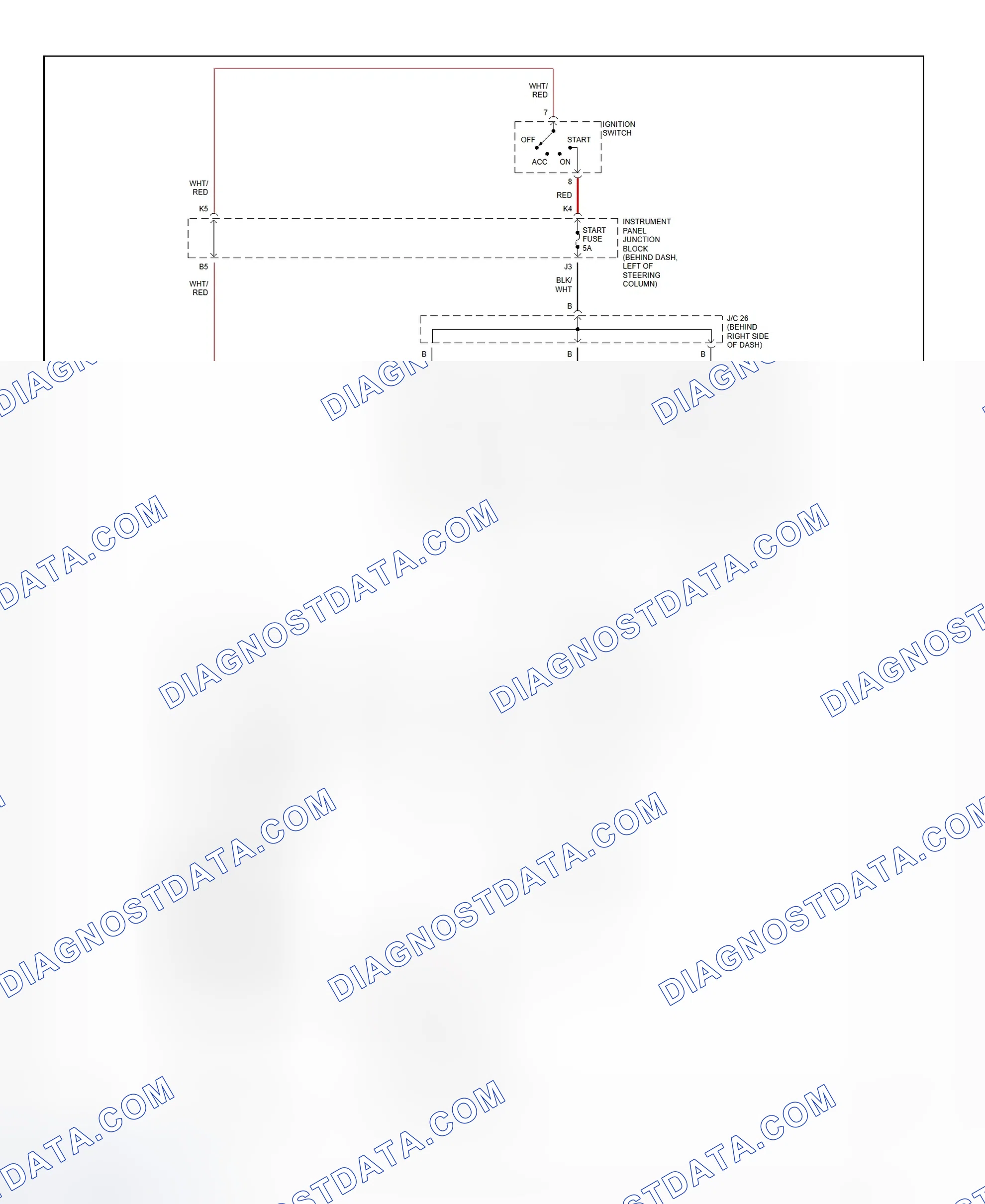Fig. 22: Starting System Wiring Diagram (Camry Solara)