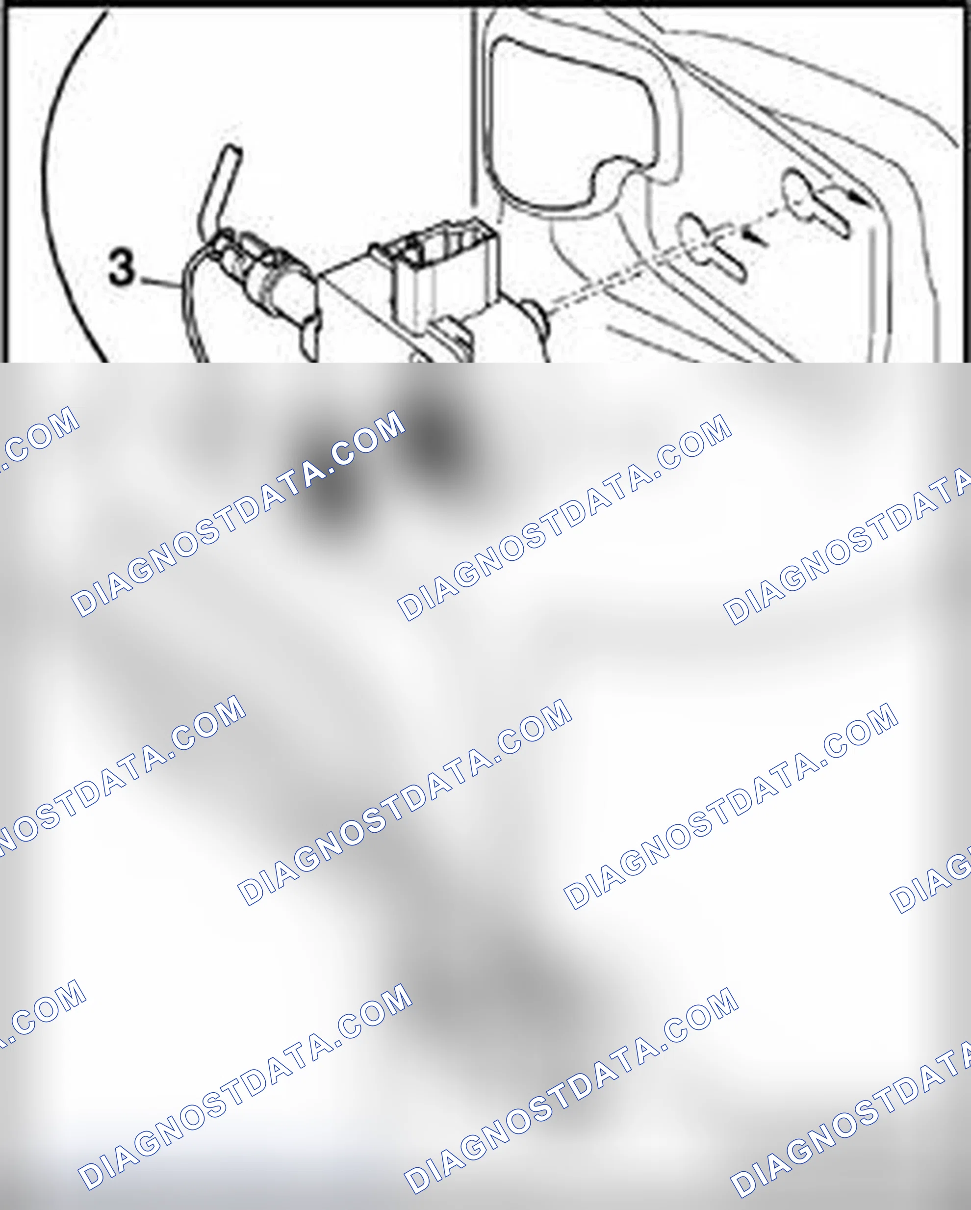 Scheme 114: Removing Fuel Tank Lid Unlock Motor V155