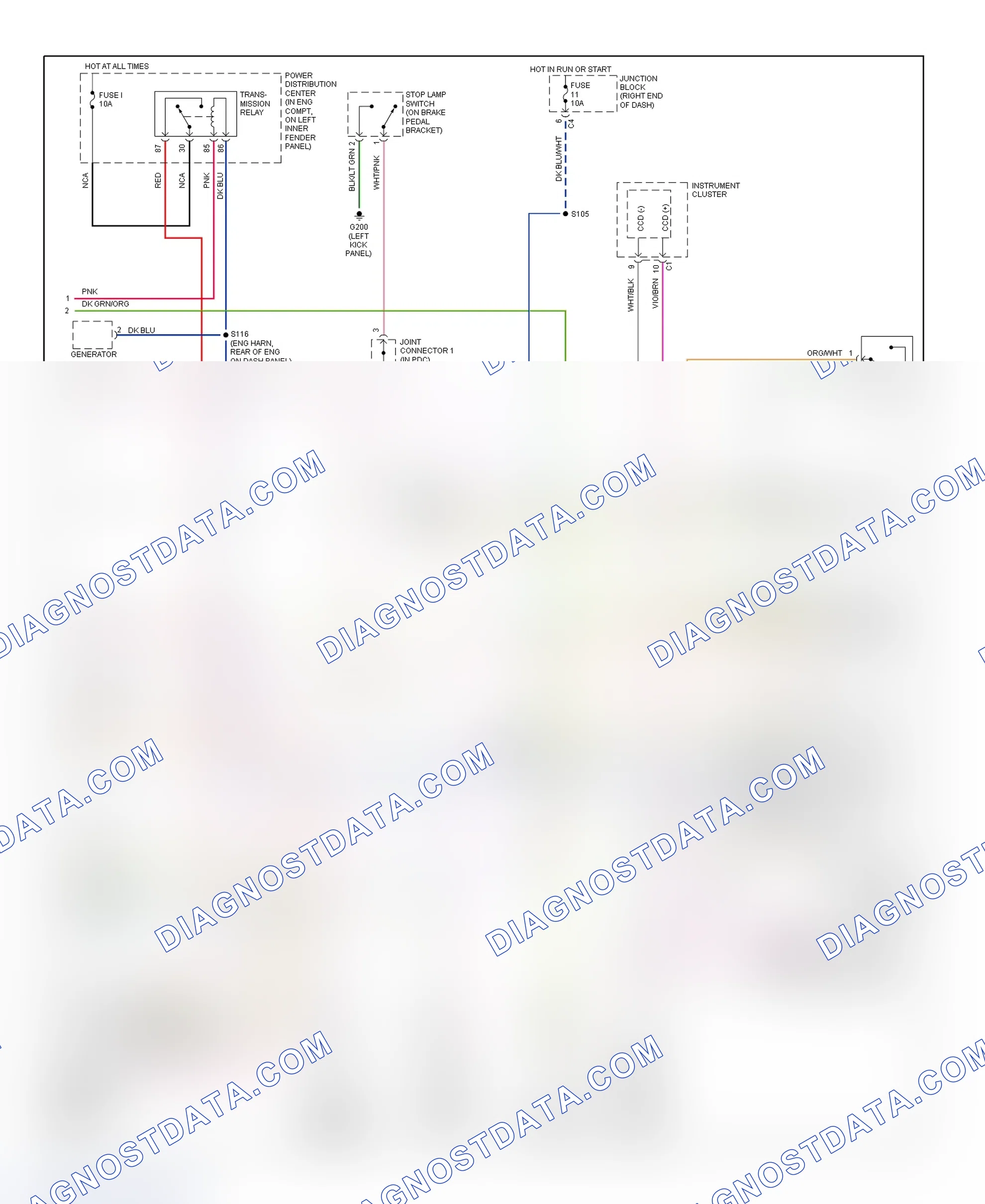 Scheme 45: PCM Wiring Diagram (Ram Pickup - 3.9L, 5.2L & 5.9L - 3 Of 3)
