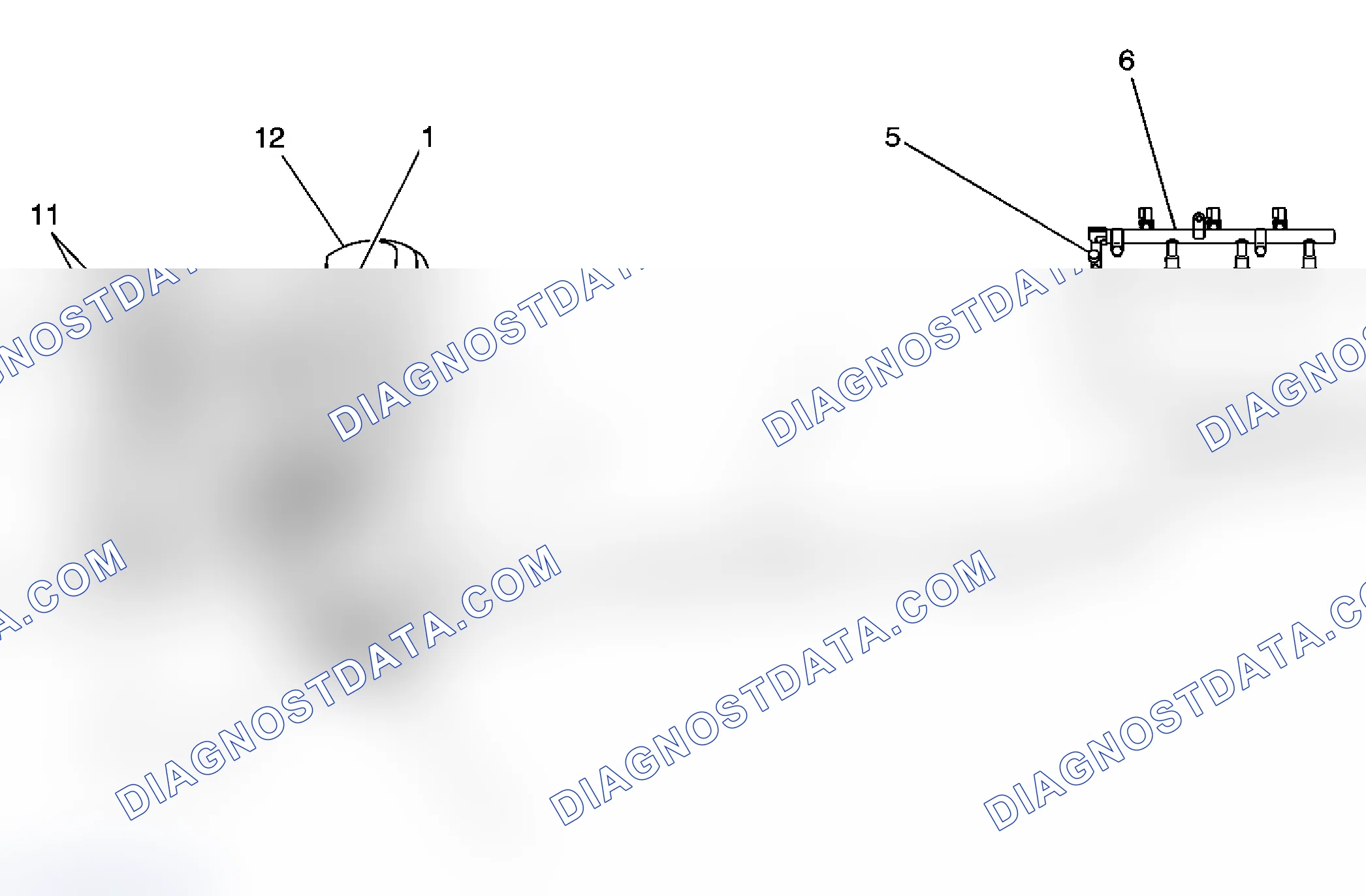 Scheme 134: Fuel Hose/Pipes Routing Diagram