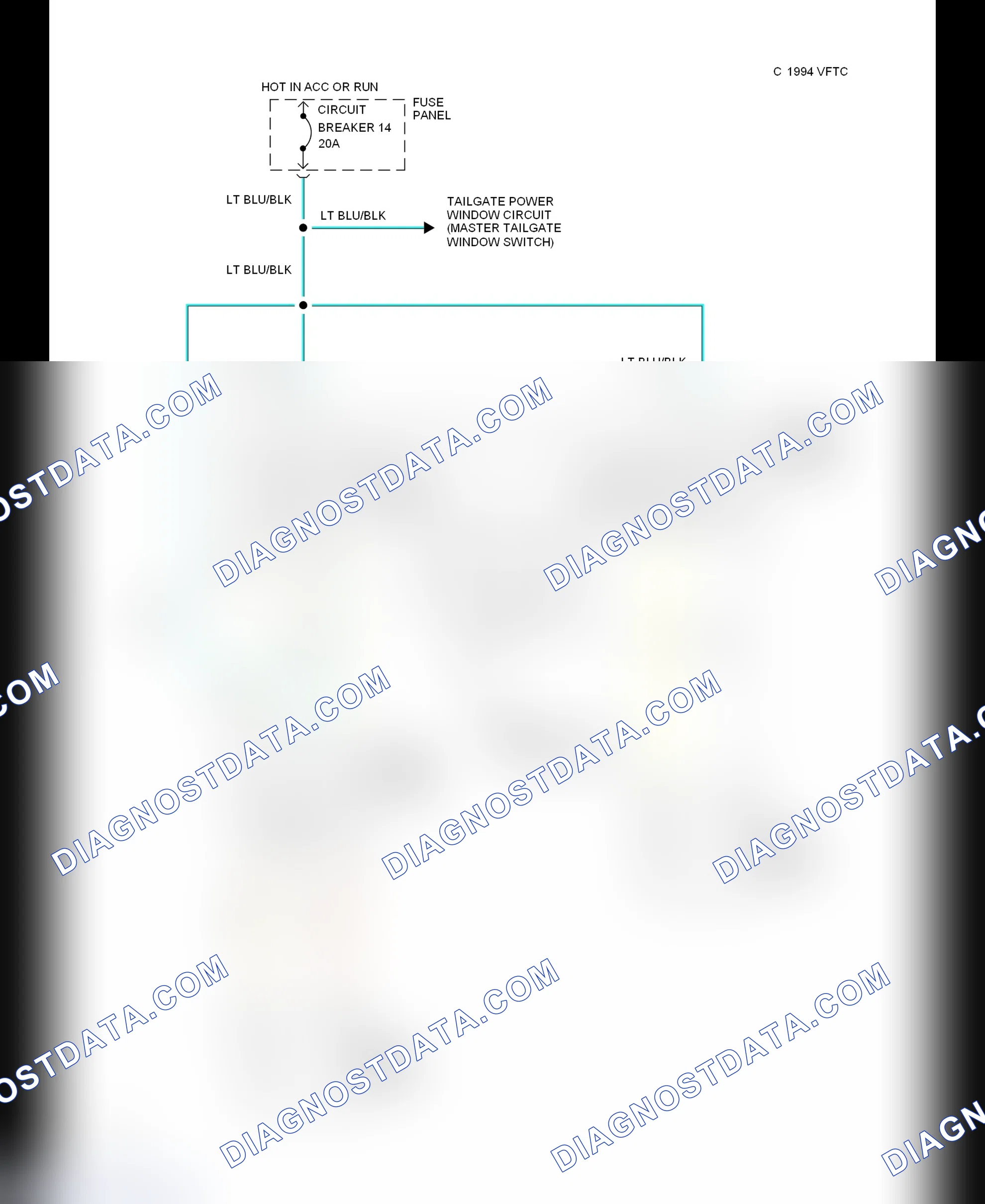 Scheme 1: Power Window Wiring Diagram (Bronco)
