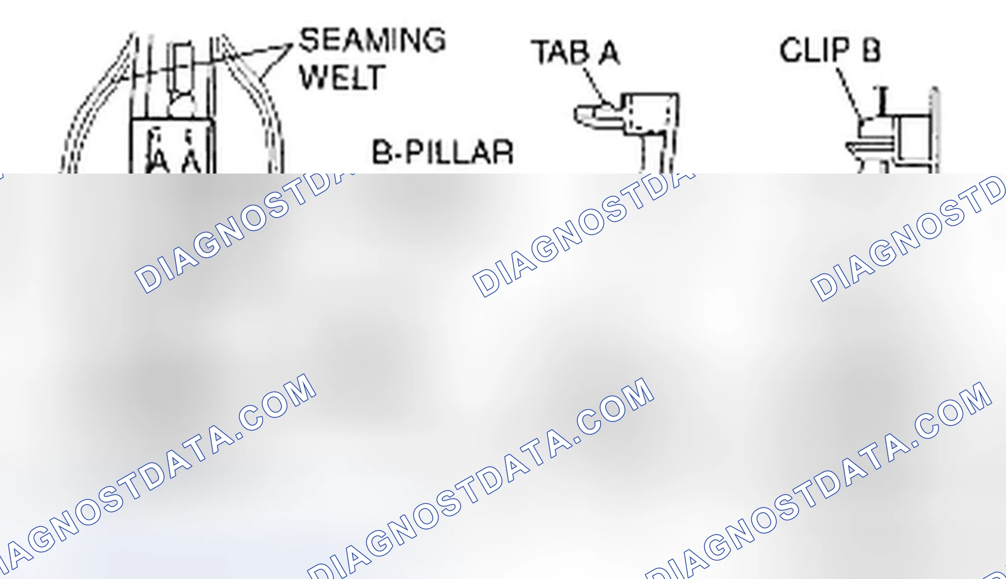 Scheme 45: B-PILLAR LOWER TRIM REMOVAL/INSTALLATION
