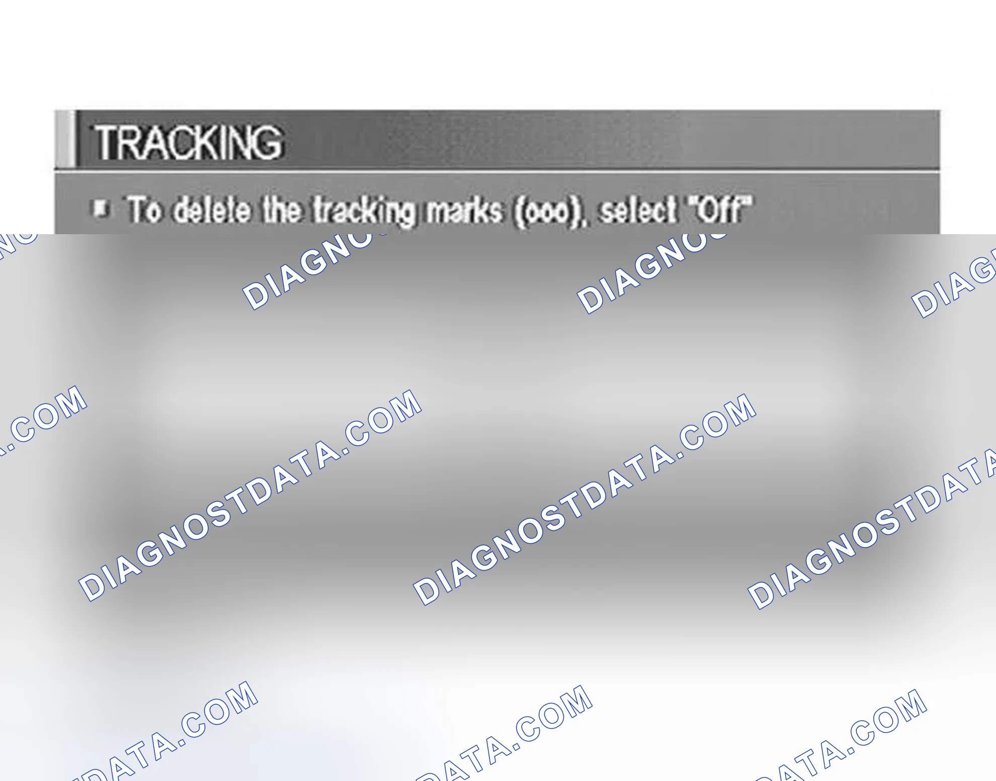 Scheme 248: "TRACKING" MODE
