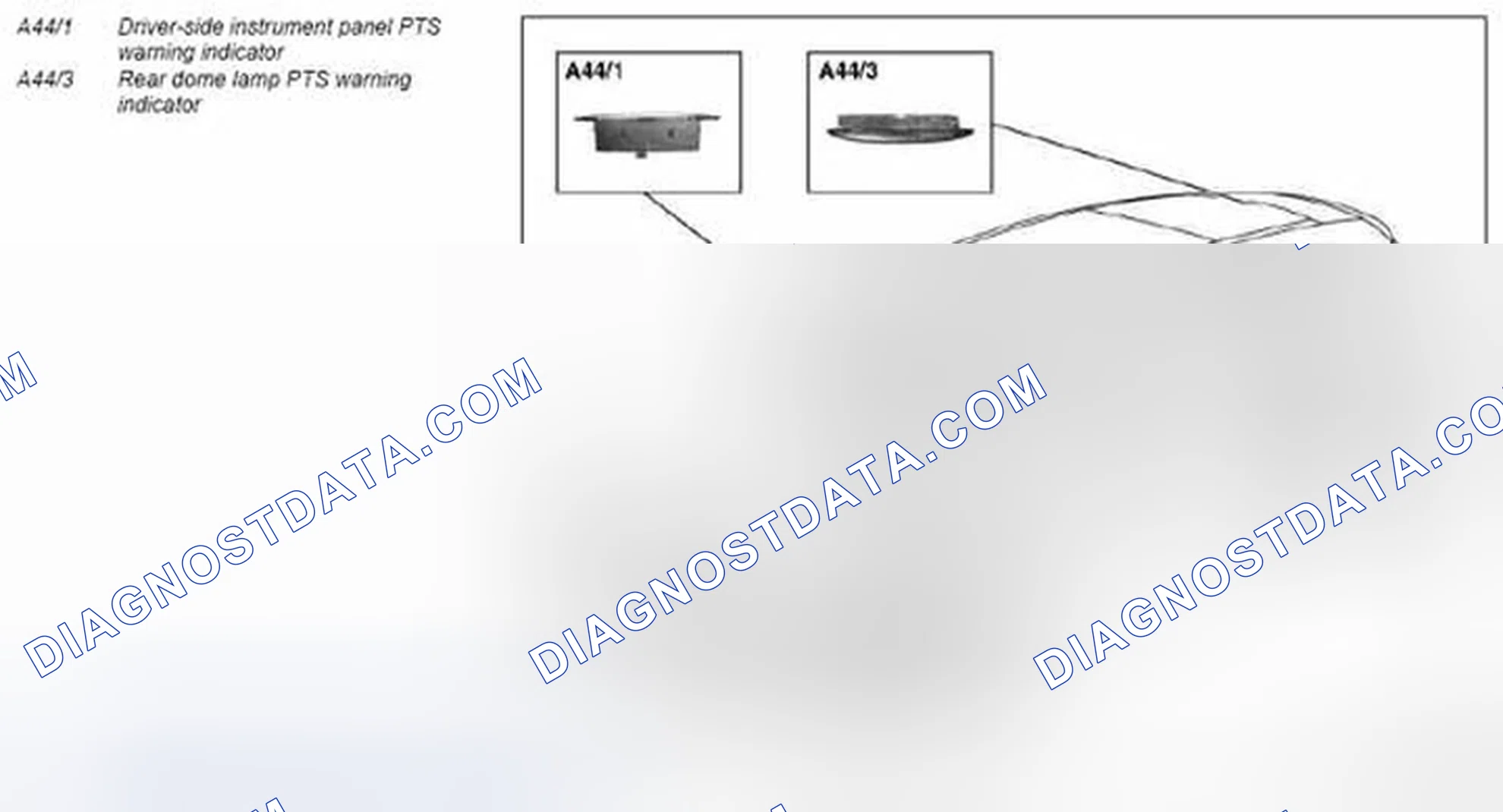 Scheme 47: Warning indicator, component description - GF54.65-P-5020RT