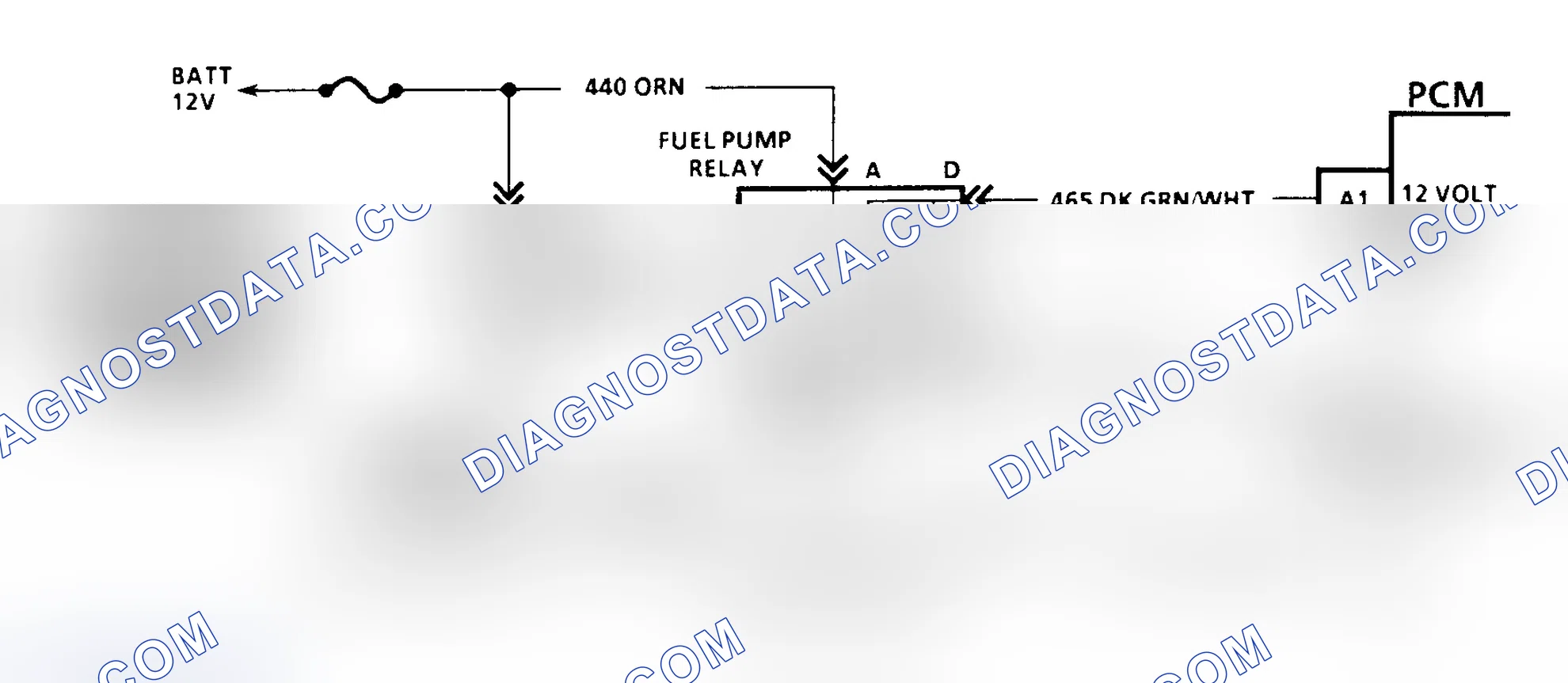 Scheme 140: Code 54 Schematic (All Models W/4L80-E Trans. Except G Series) Fuel Pump Circuit