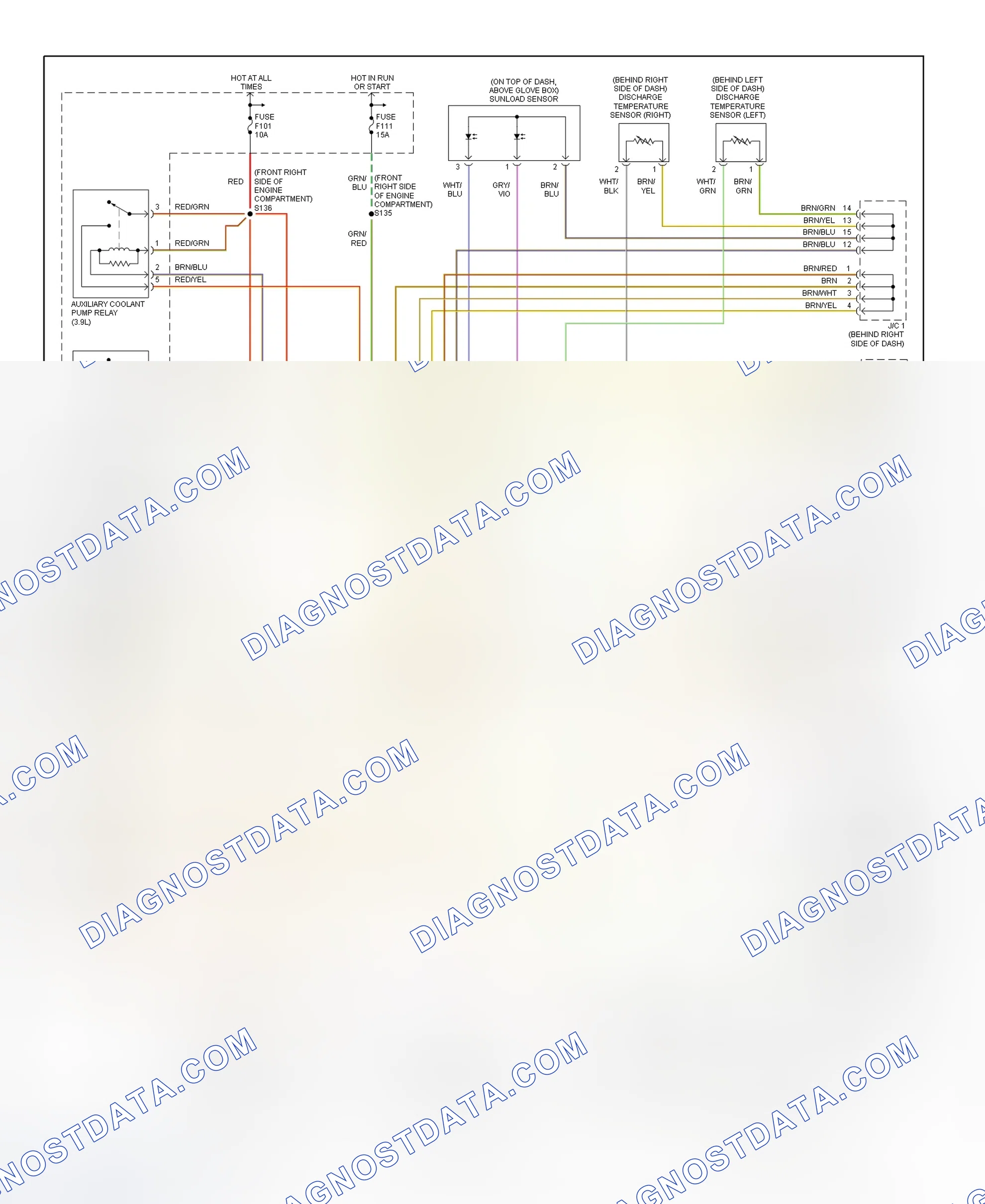 Scheme 22: Automatic A/C-Heater System Wiring Diagram (2000-01 LS - 2 Of 2)