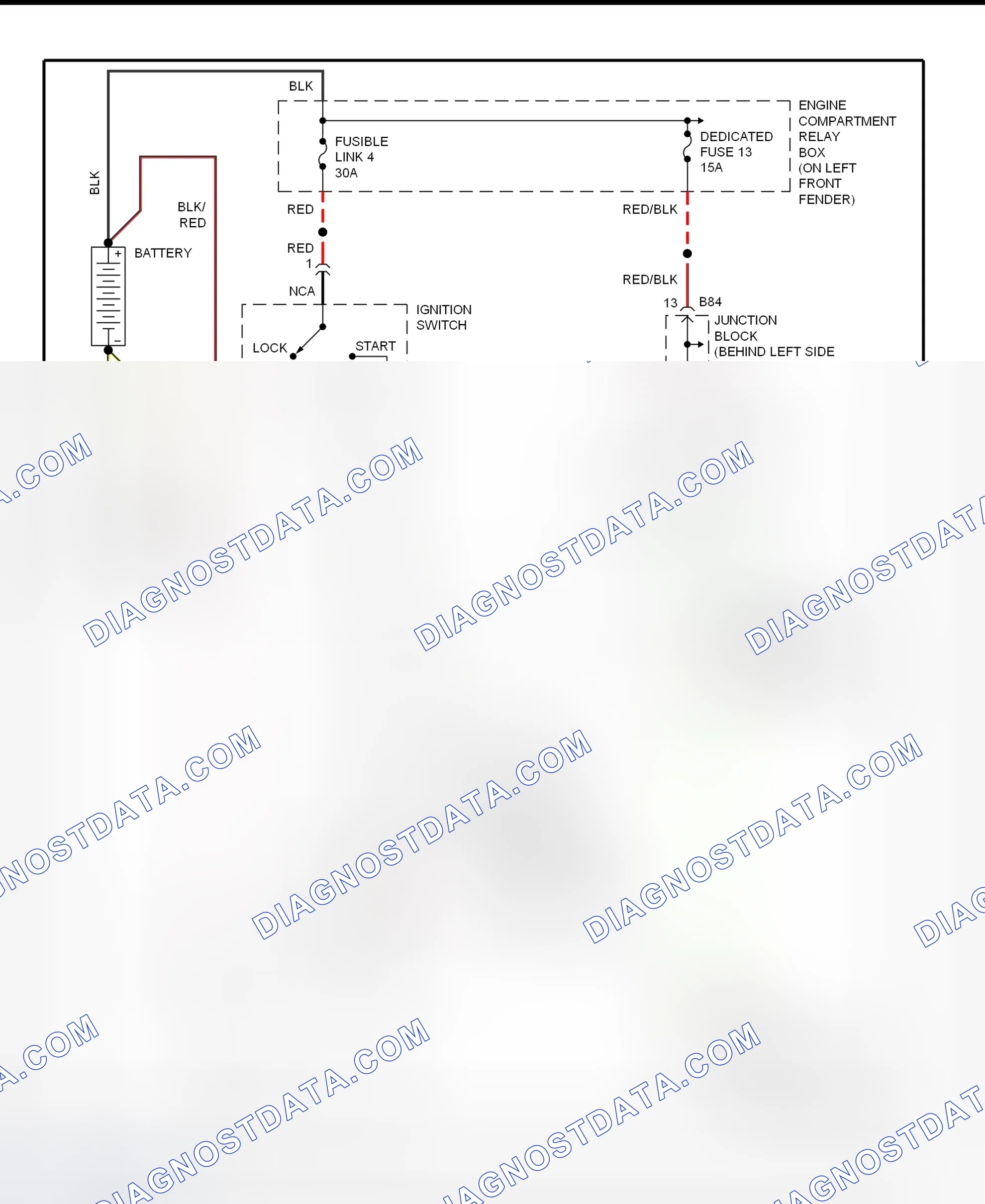Scheme 1: Starting System Wiring Diagram (Diamante)