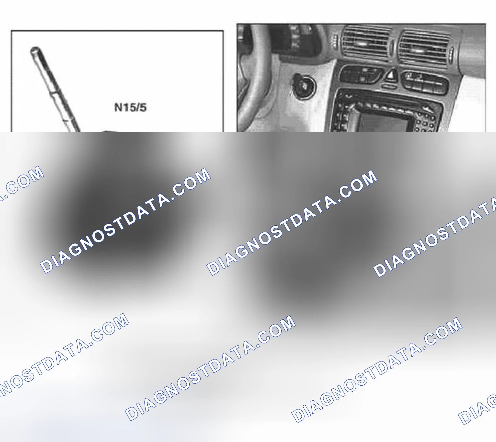 Scheme 152: Electronic Selector Lever Module Control Unit, Location/Task/Design (Model 209, 211, 219)
