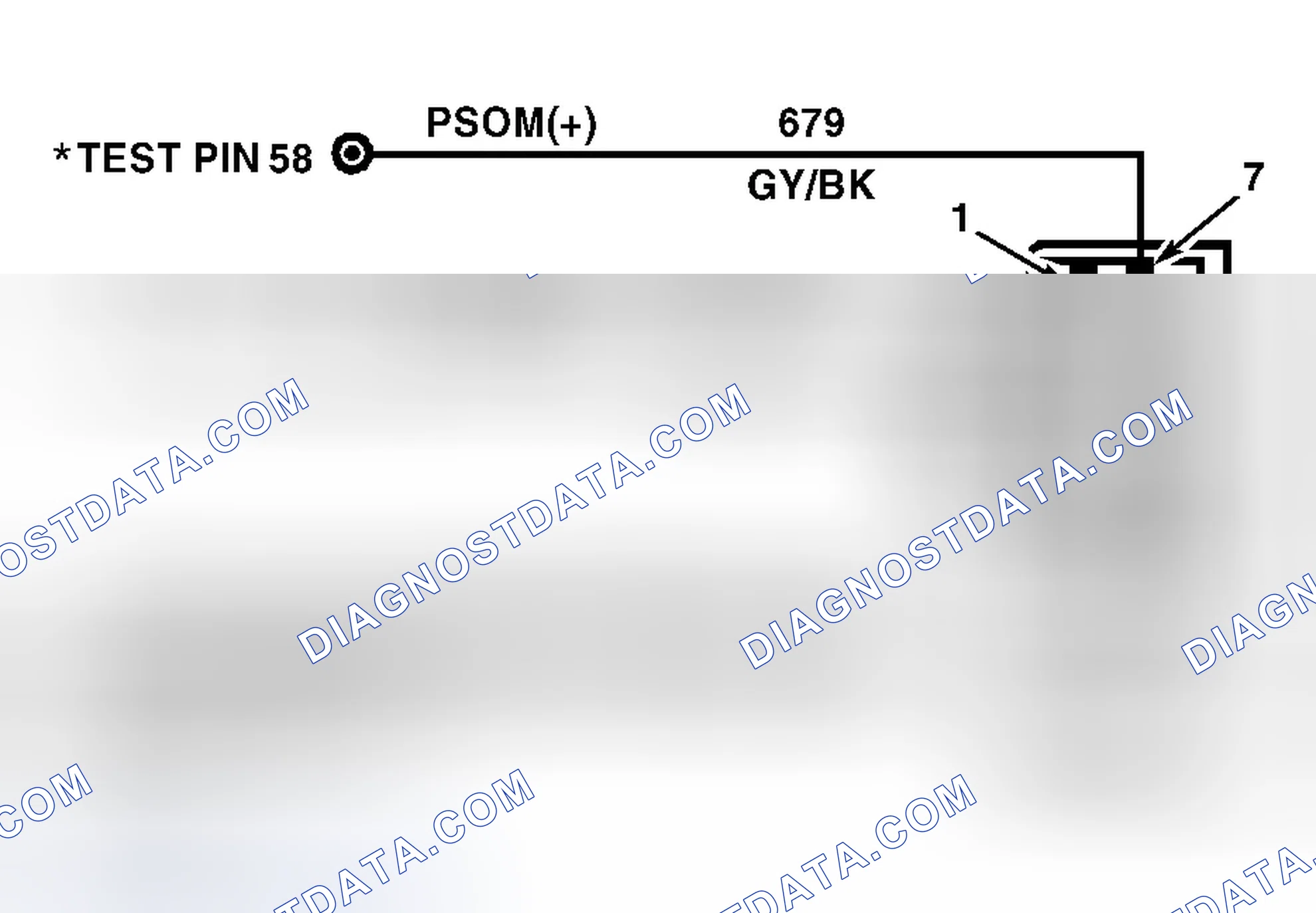 Scheme 290: Identifying Programmable Speedometer/Odometer Module (PSOM) Circuit & Connector Terminals