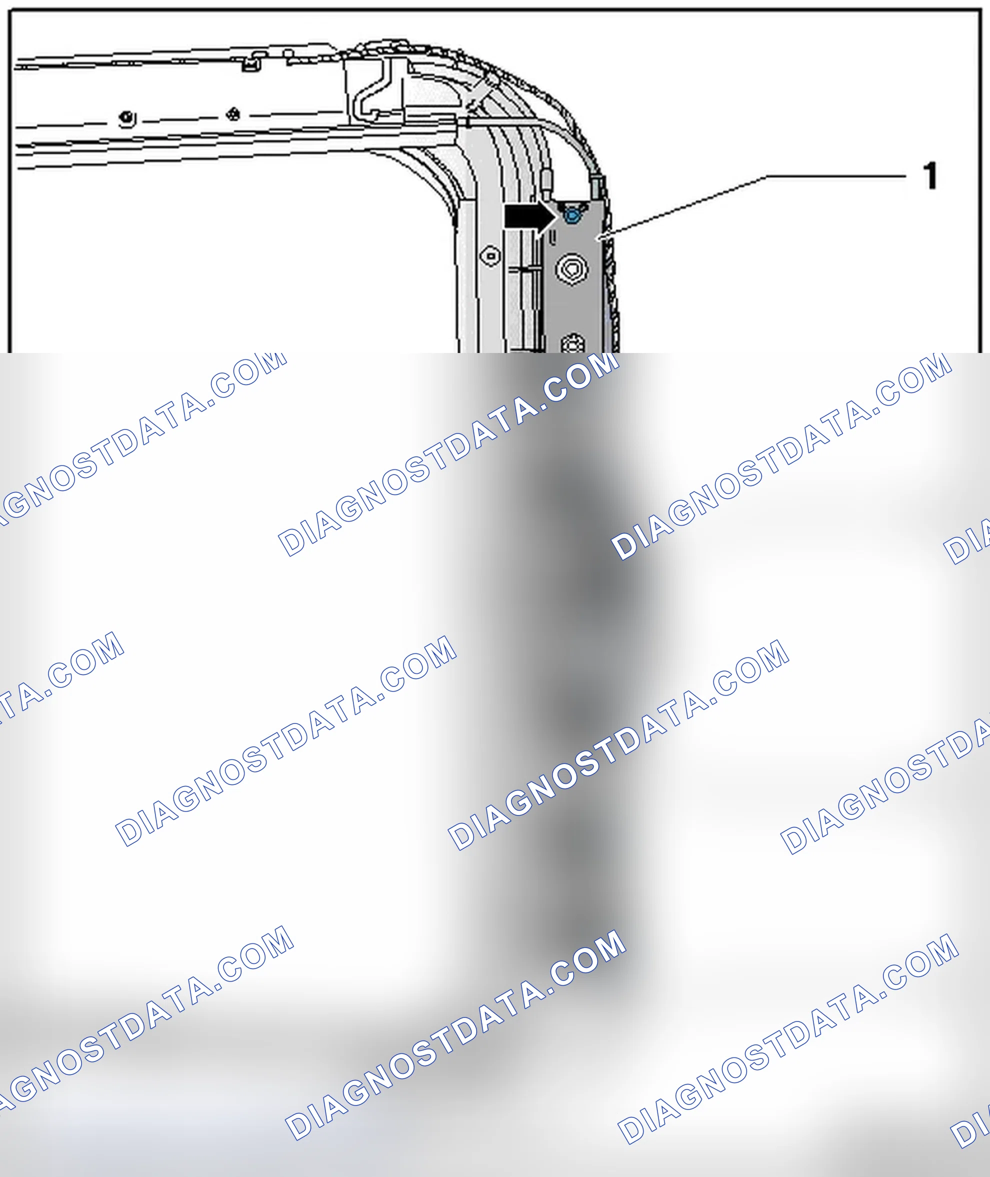Scheme 42: REAR MOTOR SUPPORT AND SUN SHADE CABLE
