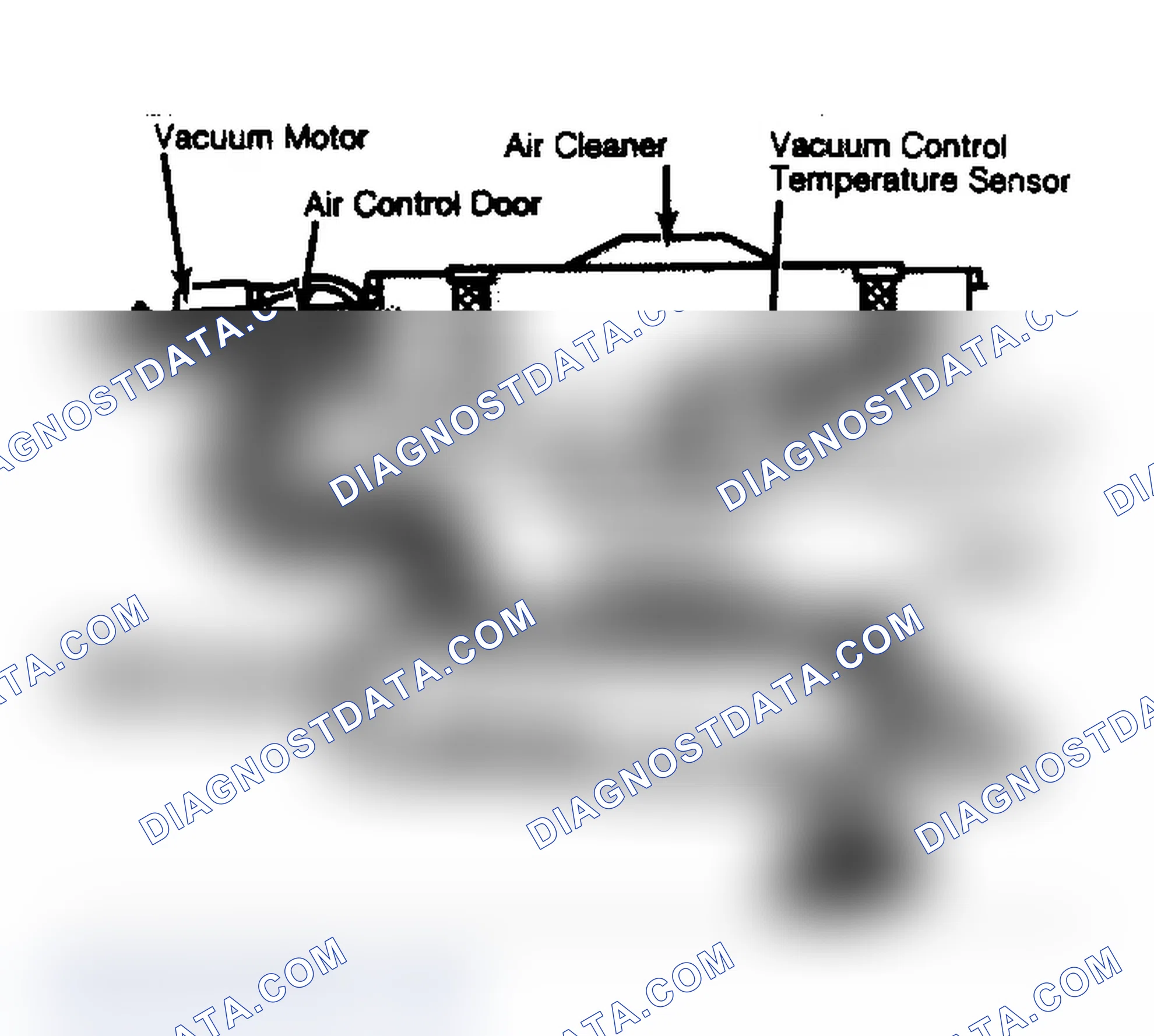 Scheme 90: Thermostatic Air Cleaner Assembly Showing Airflow into Carburetor
