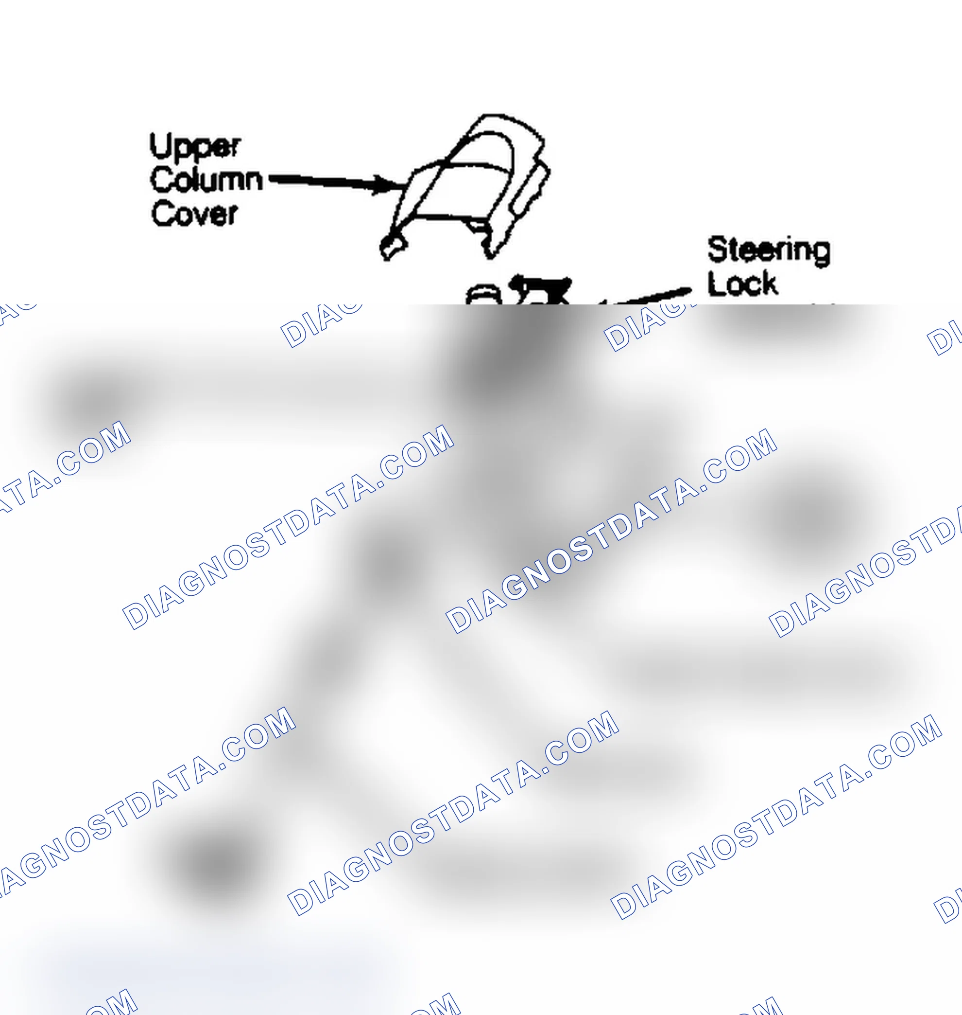 Fig. 1: Exploded View of Upper Steering Column