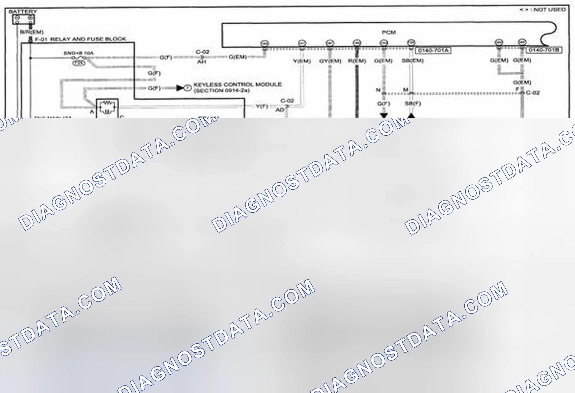 Scheme 140: Control System (MZR 2.3 DISI Turbo) Wiring Diagram - 0140-7a (1 Of 2)