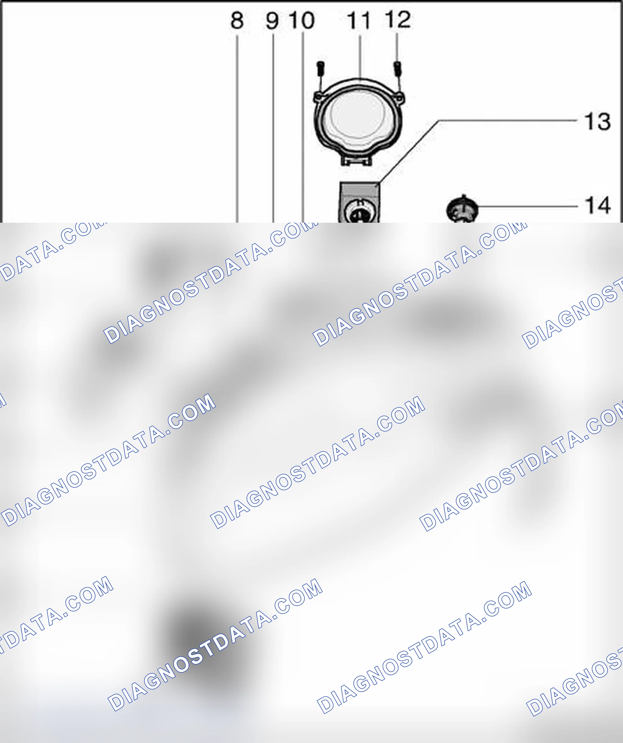Scheme 229: Headlamps with High Intensity Gas Discharge (HID) "Bi-Xenon" Lamps, assembly