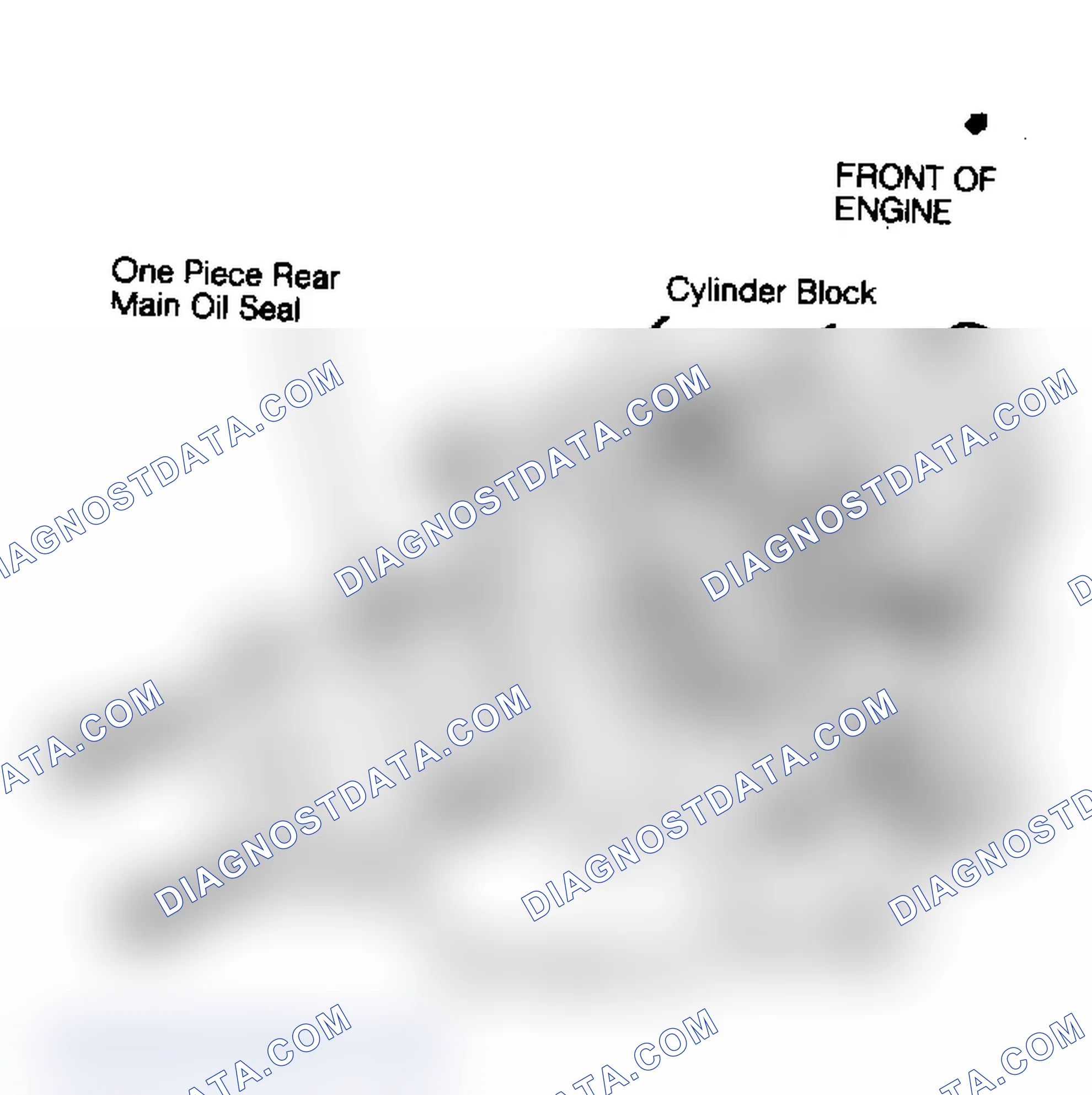 Scheme 10: One Piece Rear Main Oil Seal Check position of seal is near flush with rear face of block.
