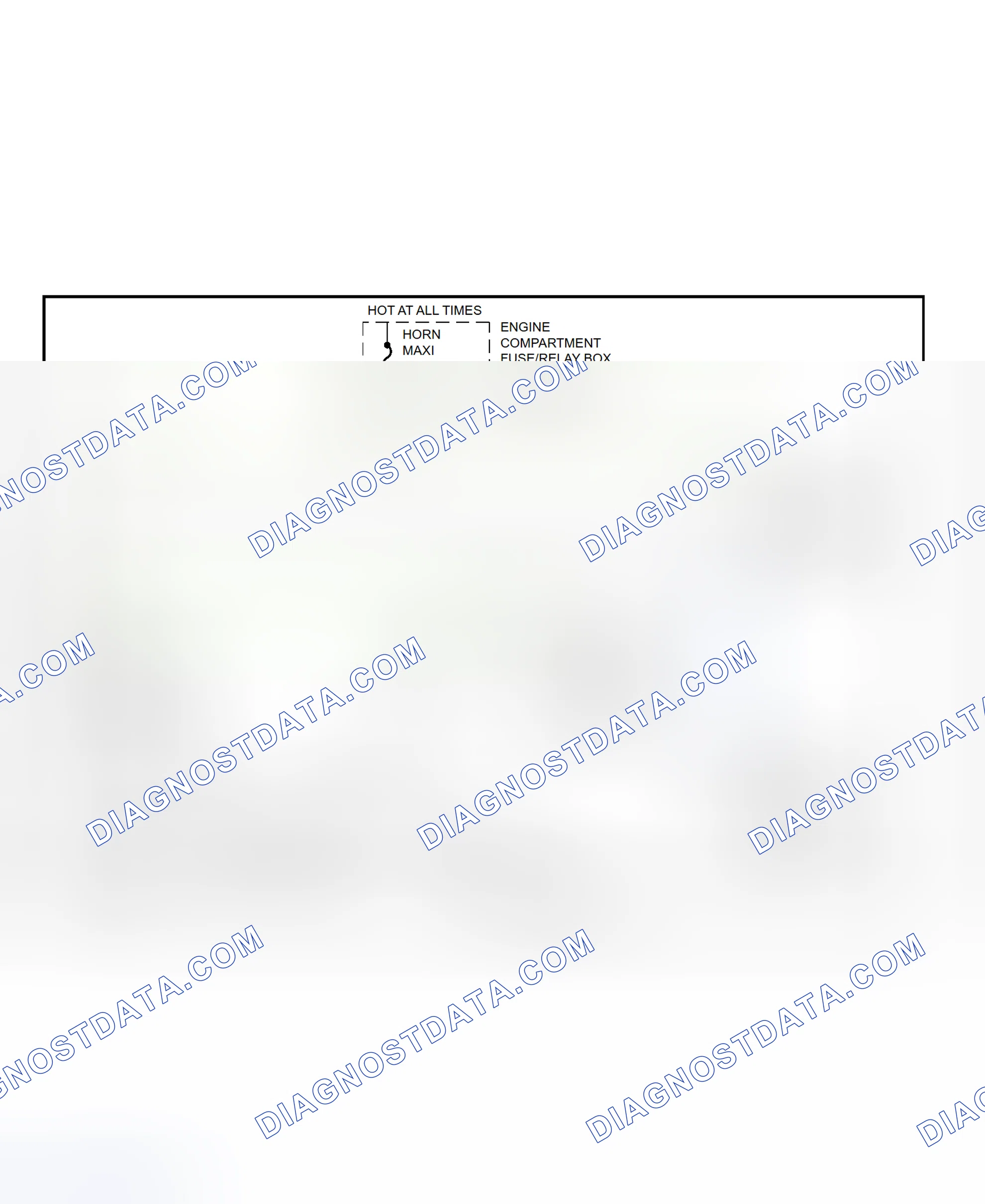 Scheme 2: Horn System Wiring Diagram (Contour & Mystique)