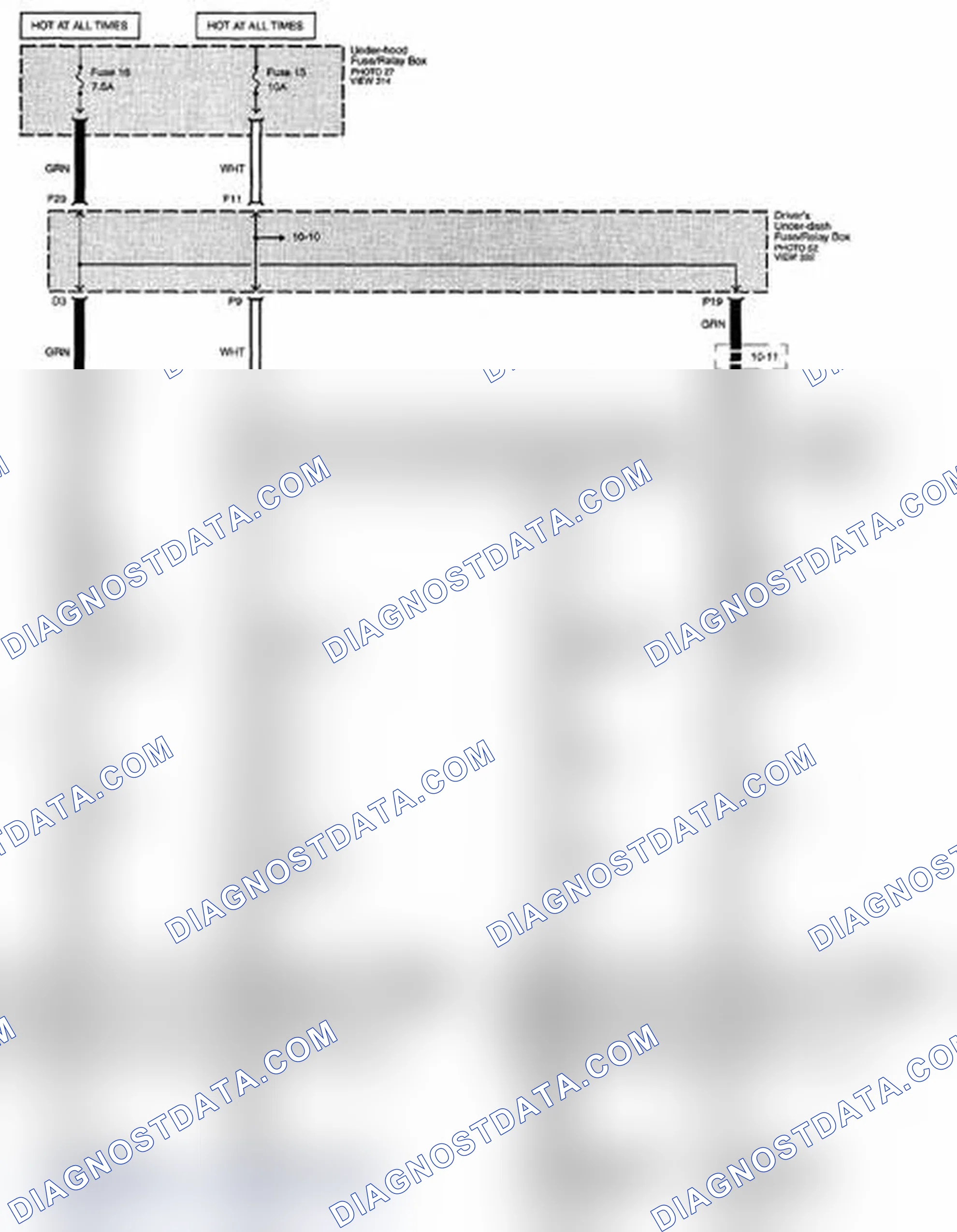 Scheme 245: Door Courtesy Lights Circuit Diagram (Page 114-3)