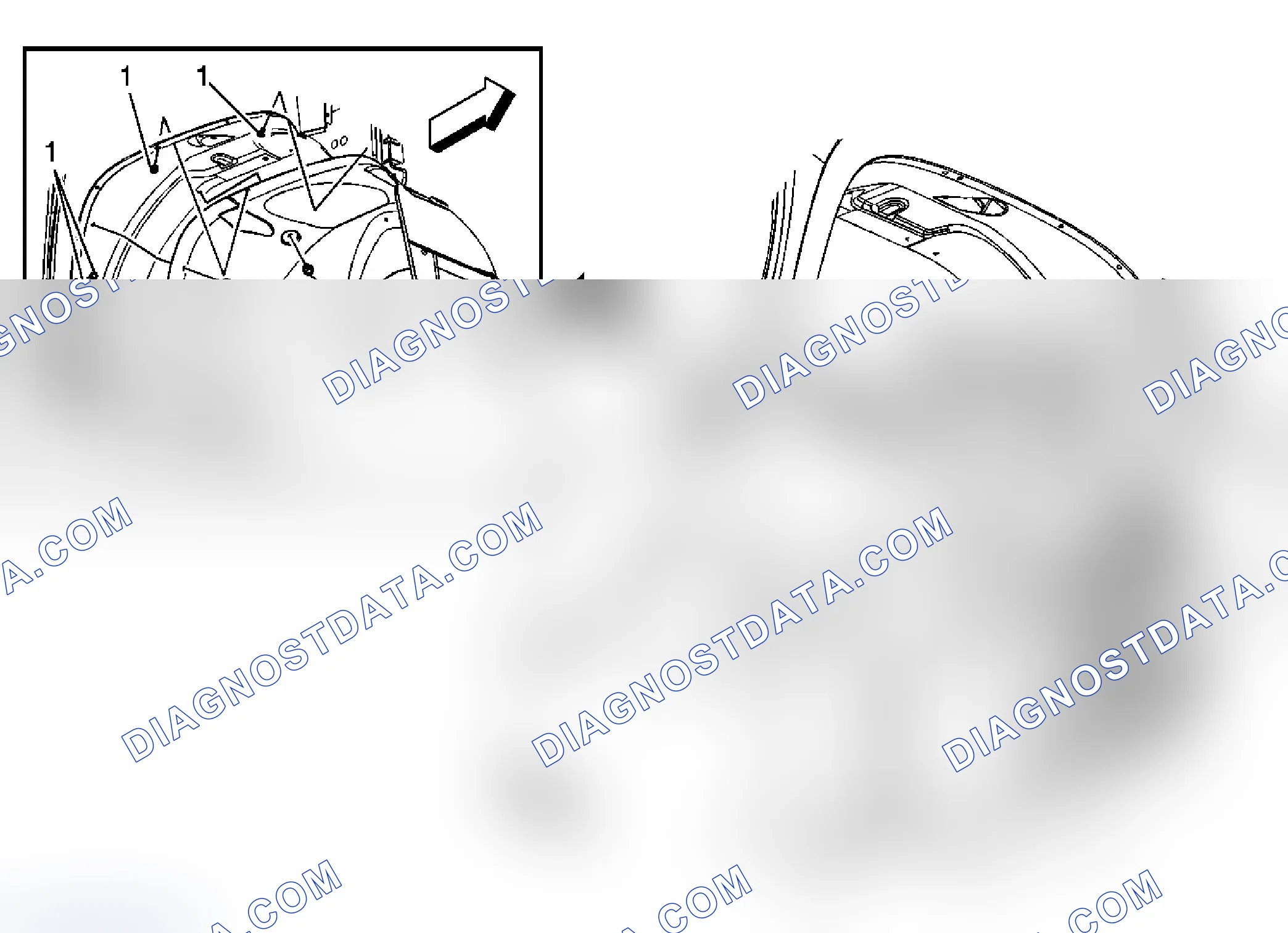 Scheme 13: Front Wheelhouse Liner Replacement - Right Side (GMC)