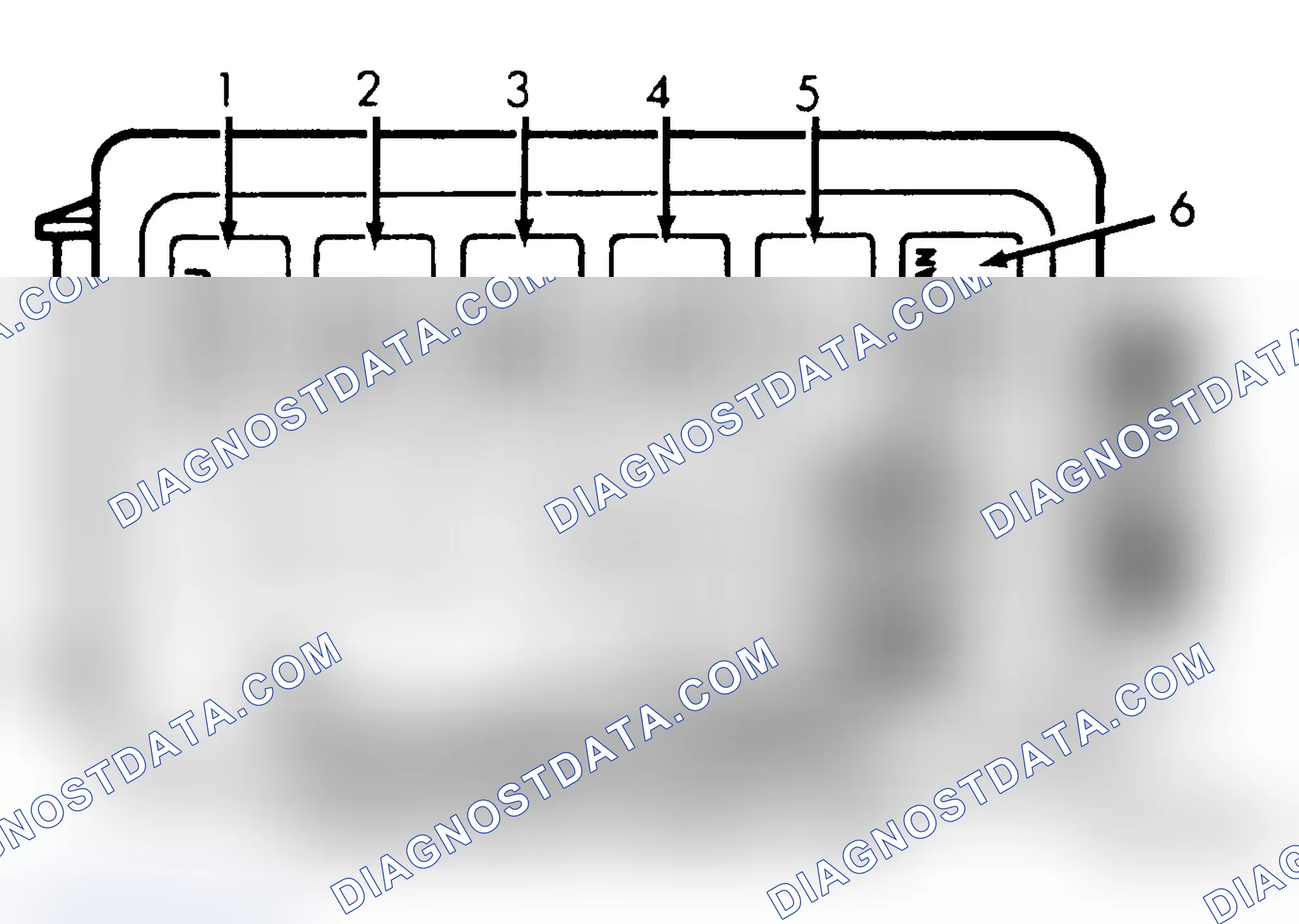 Scheme 6: UNDERHOOD MAIN FUSE PANEL IDENTIFICATION (1.8L ENGINE)
