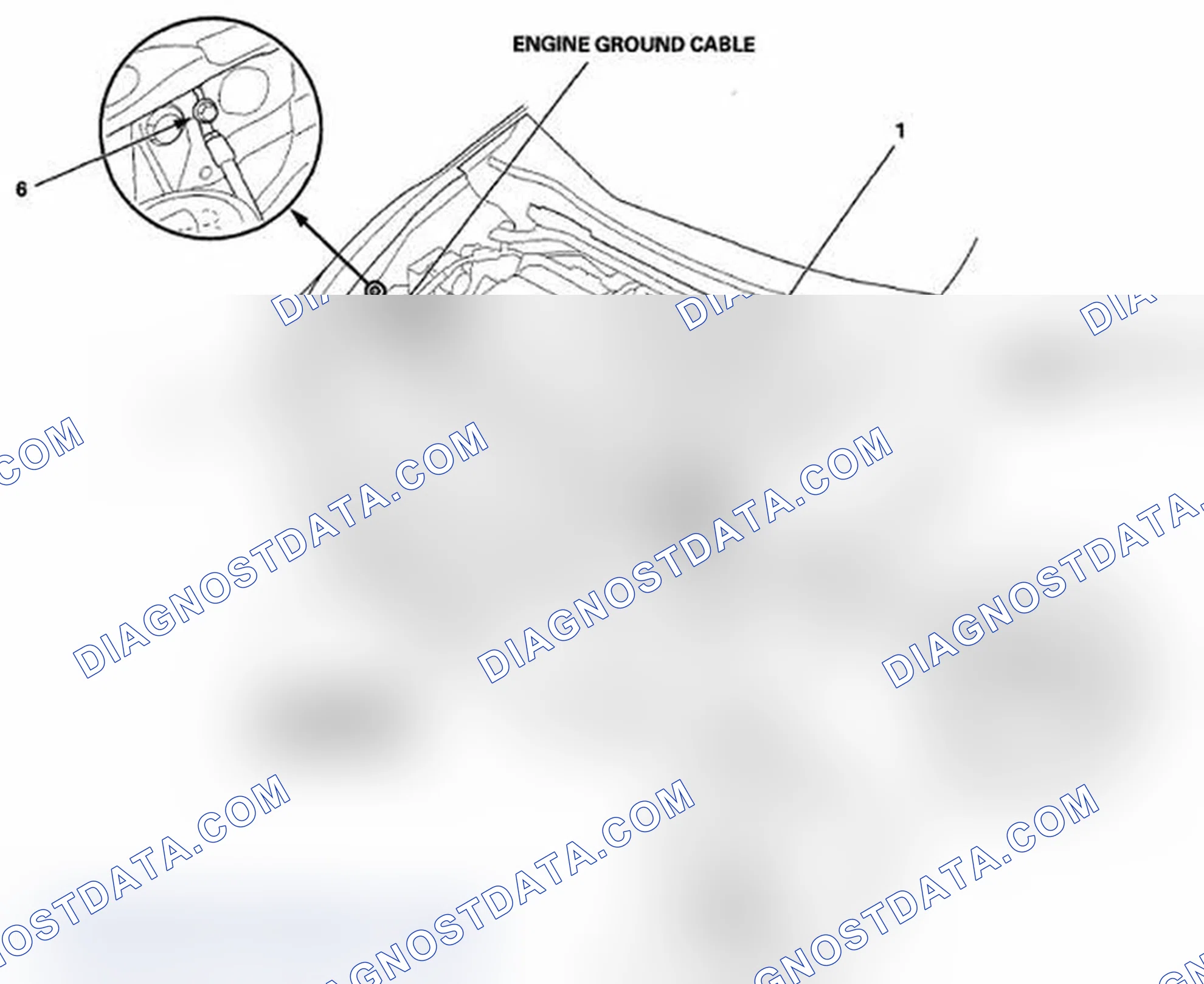 Scheme 16: Identifying Engine, Battery And Transmission Ground Cable