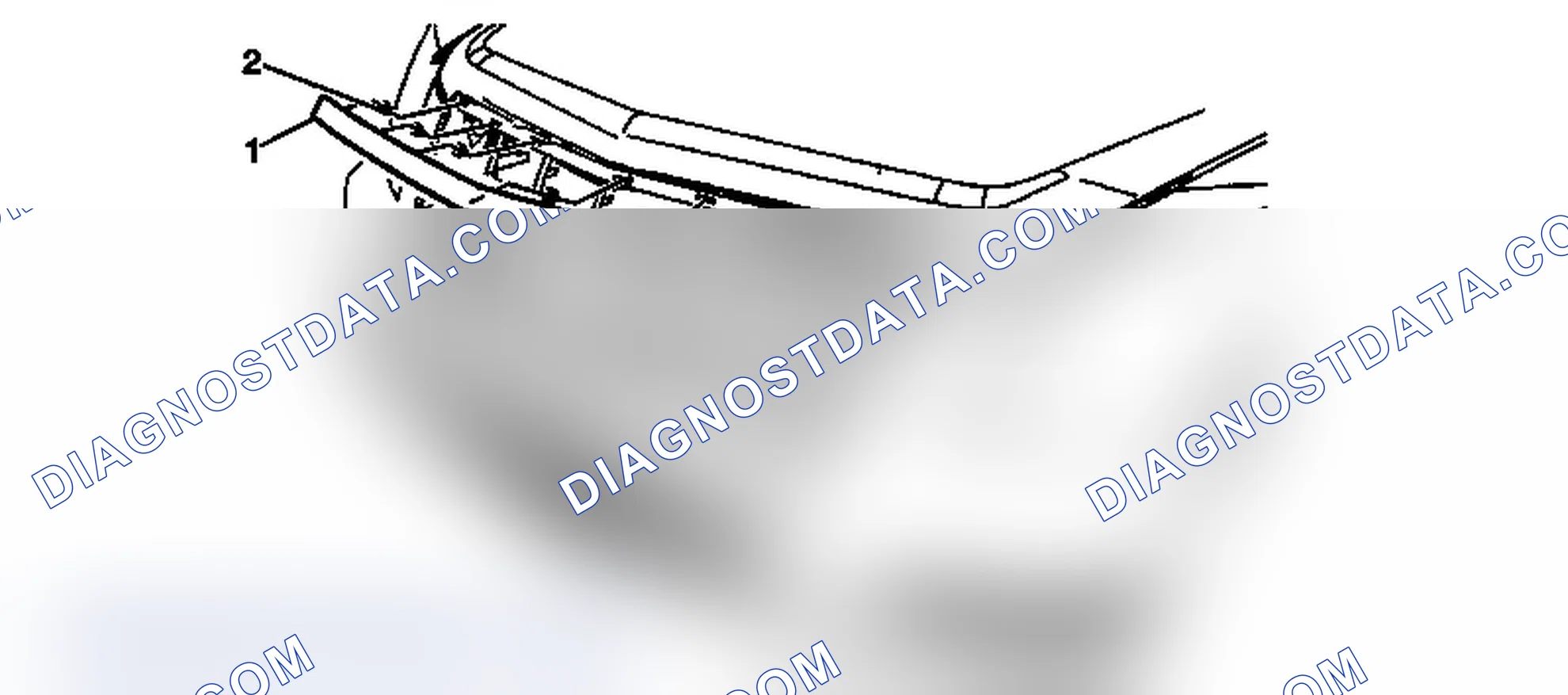 Scheme 19: Hood Front Molding Replacement (Sedan)