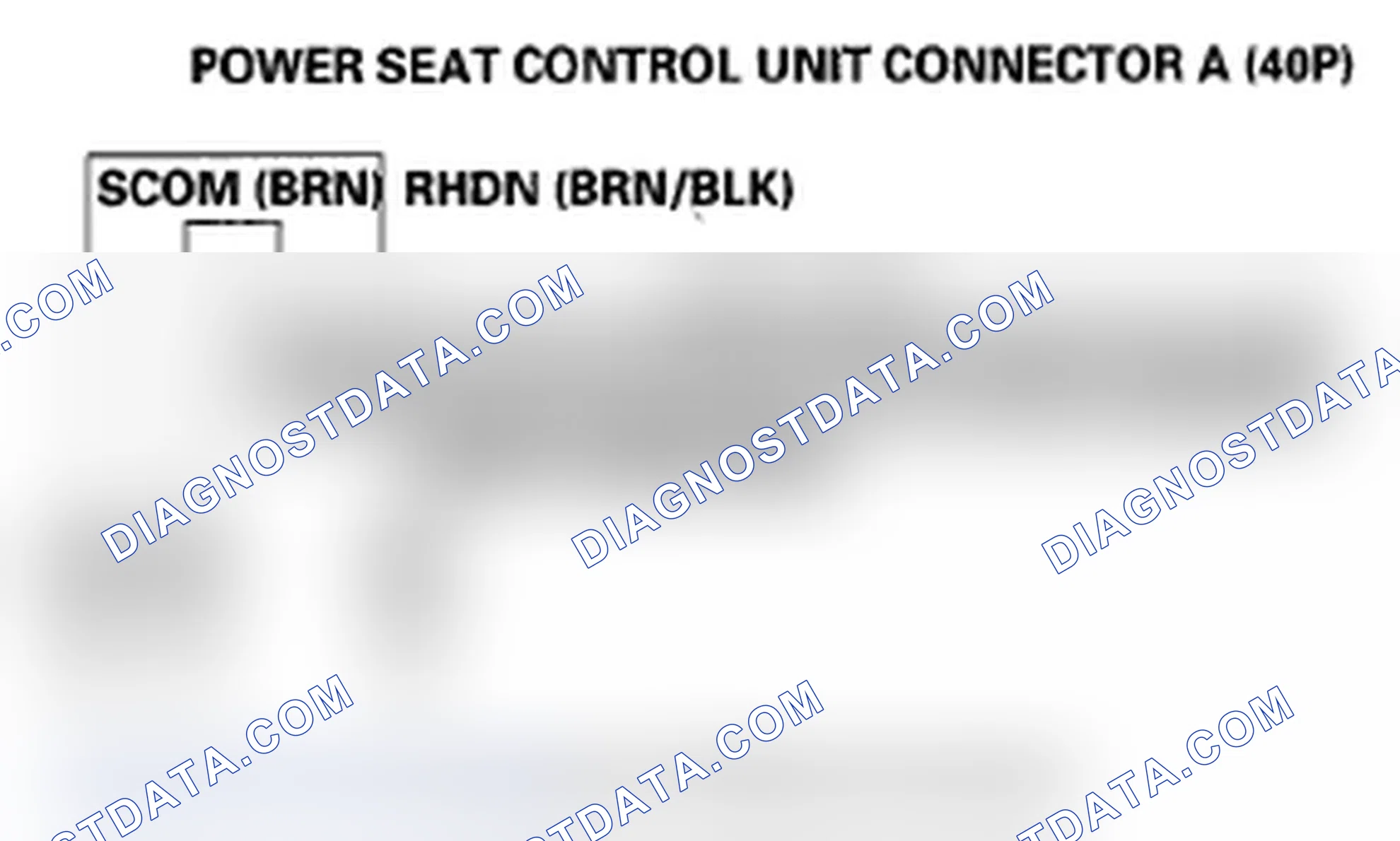 Scheme 71: DTC B1847: Power Seat Rear Up-Down Switch Circuit Malfunction
