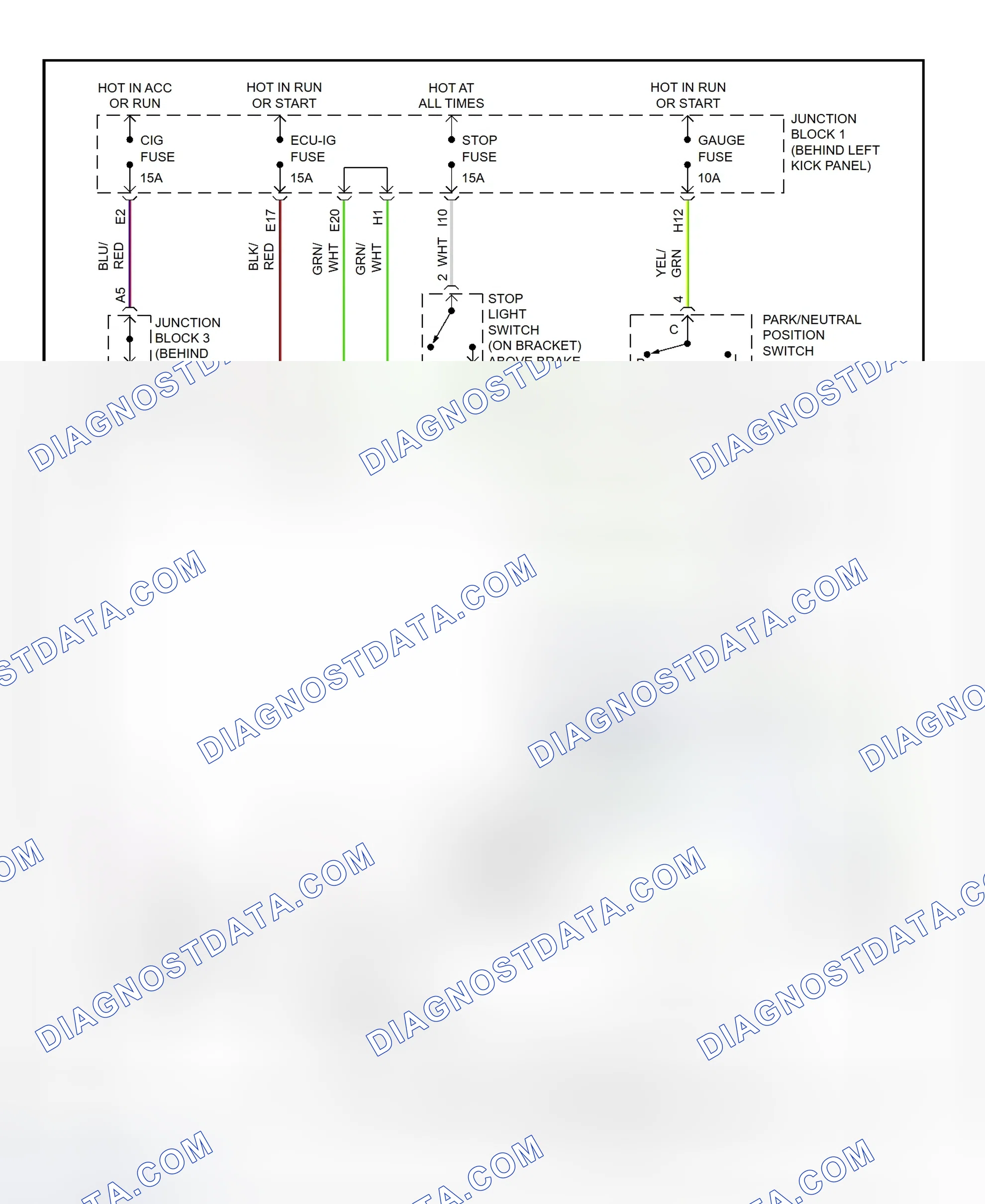 Scheme 227: Shift Lock System Wiring Diagram (Lexus SC300 & SC400)