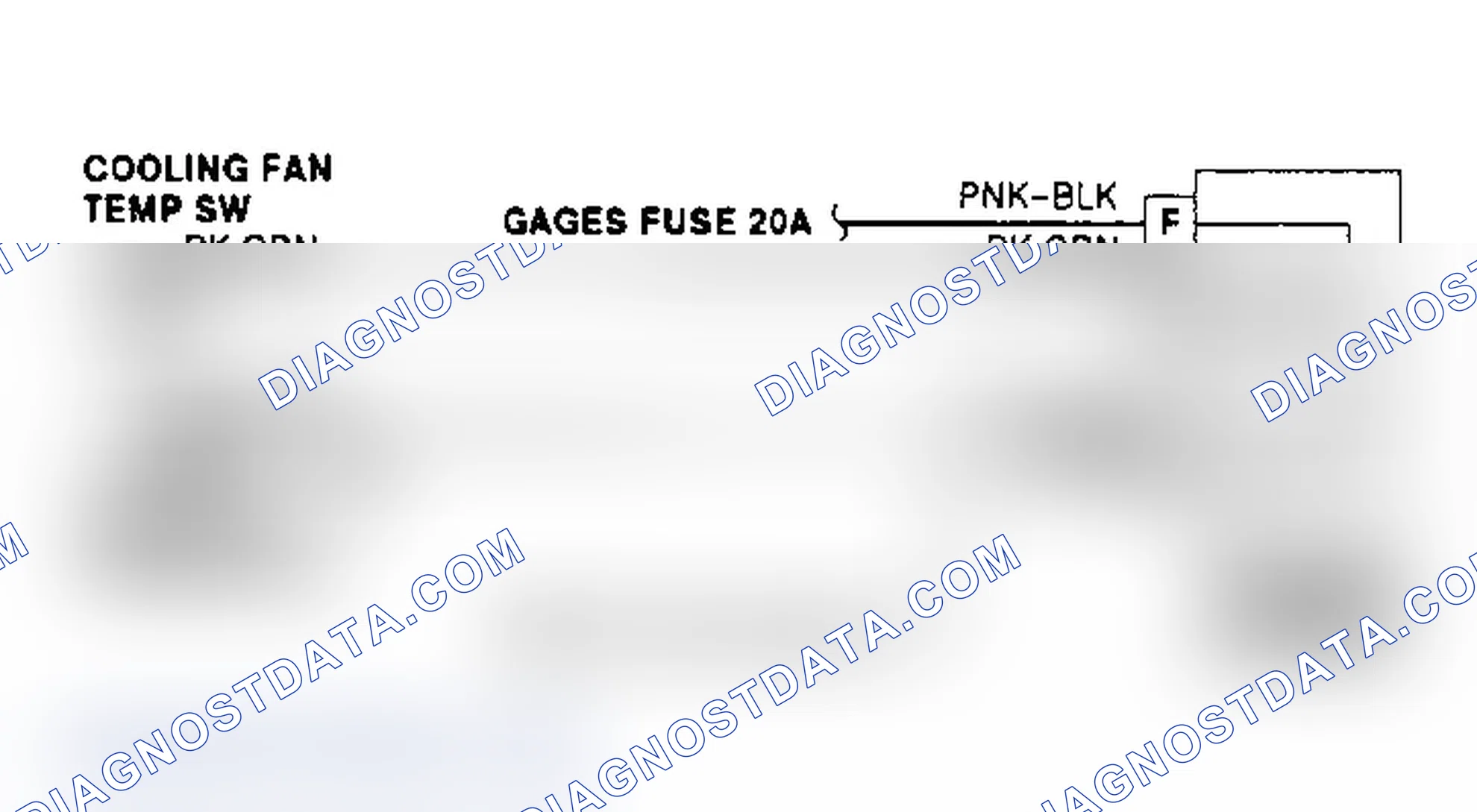 Scheme 6: Cooling Fan Wiring Diagram ("G" Series - 7.4L A/C)