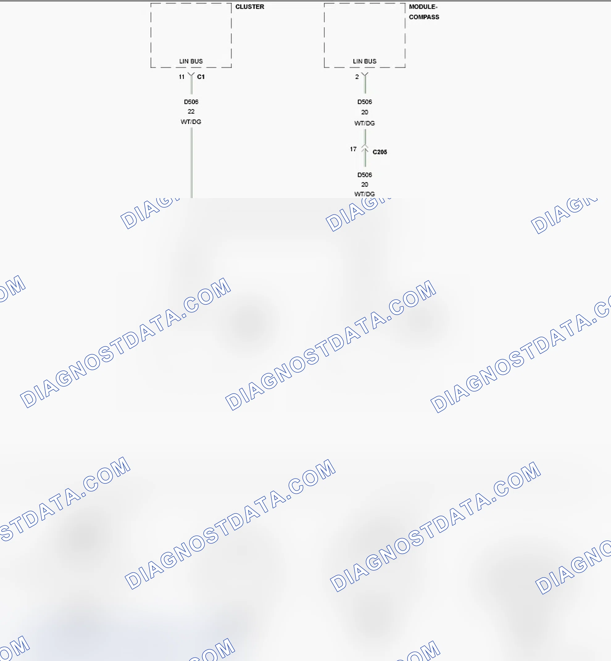 Scheme 520: U1008-LIN 1 BUS