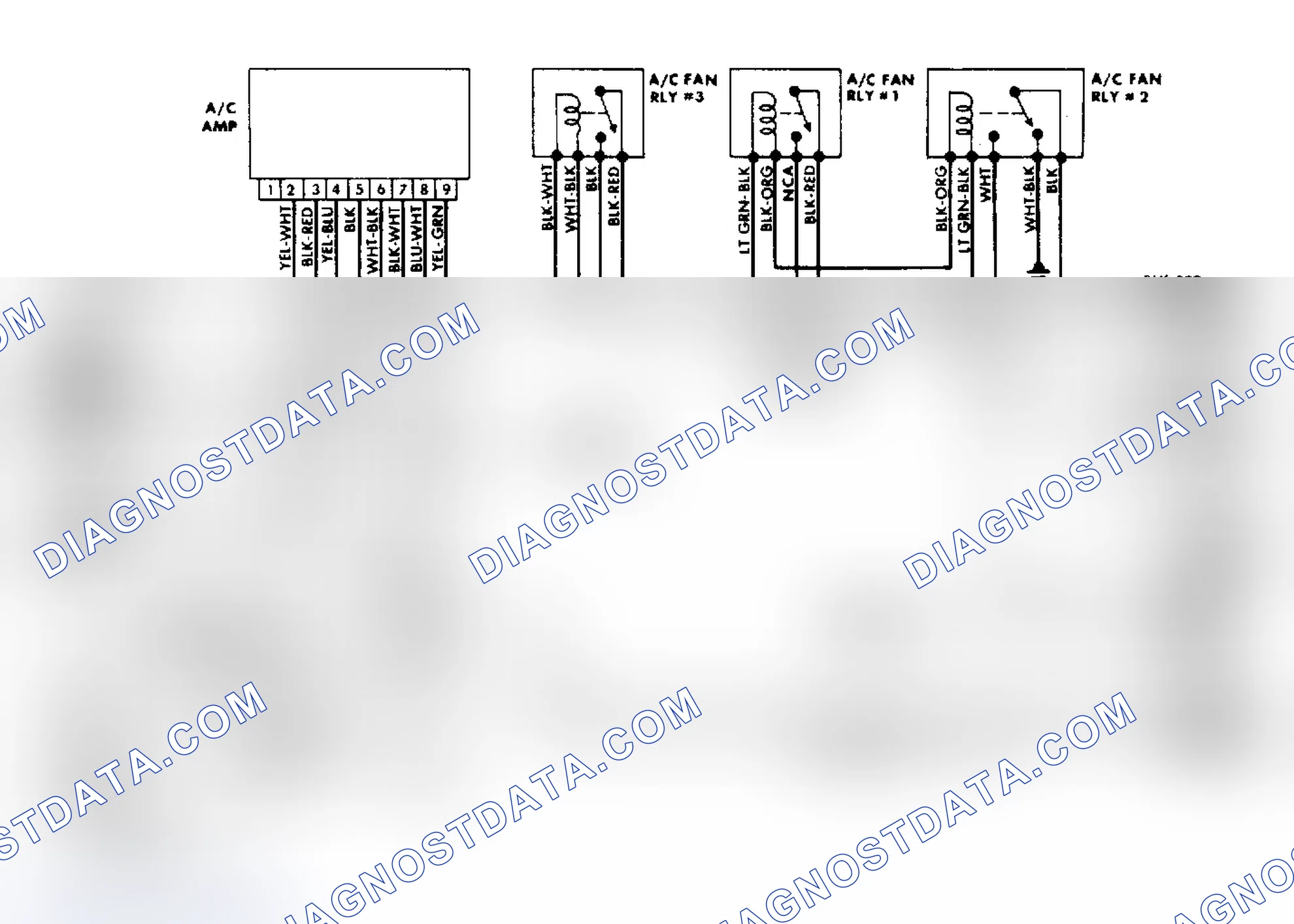 Scheme 14: Cooling Fan/Manual A/C-Heater Wiring Diagram - Chevrolet Nova