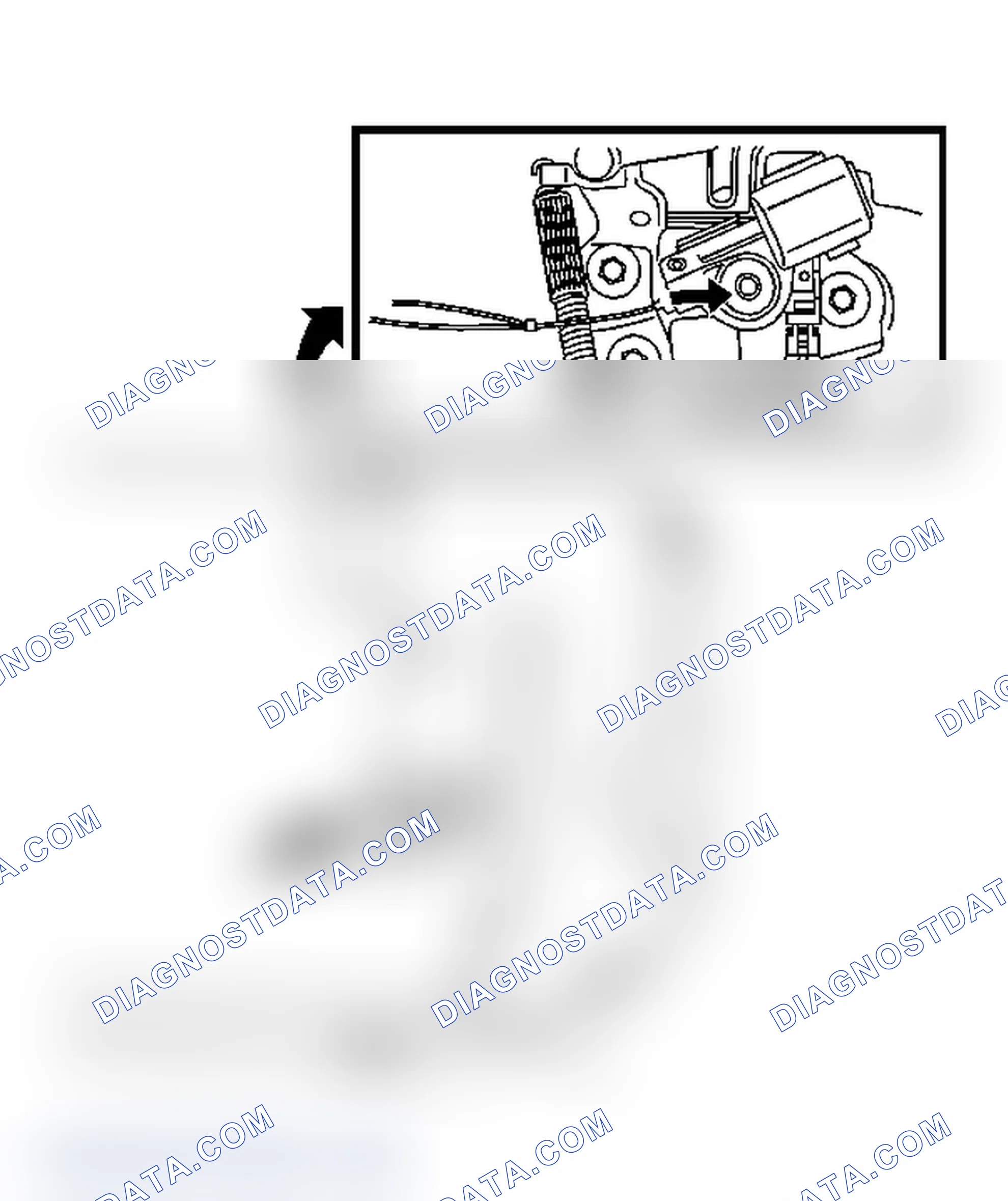 Scheme 7: Opening the Liftgate When There Is an Electrical Failure (Aztek)