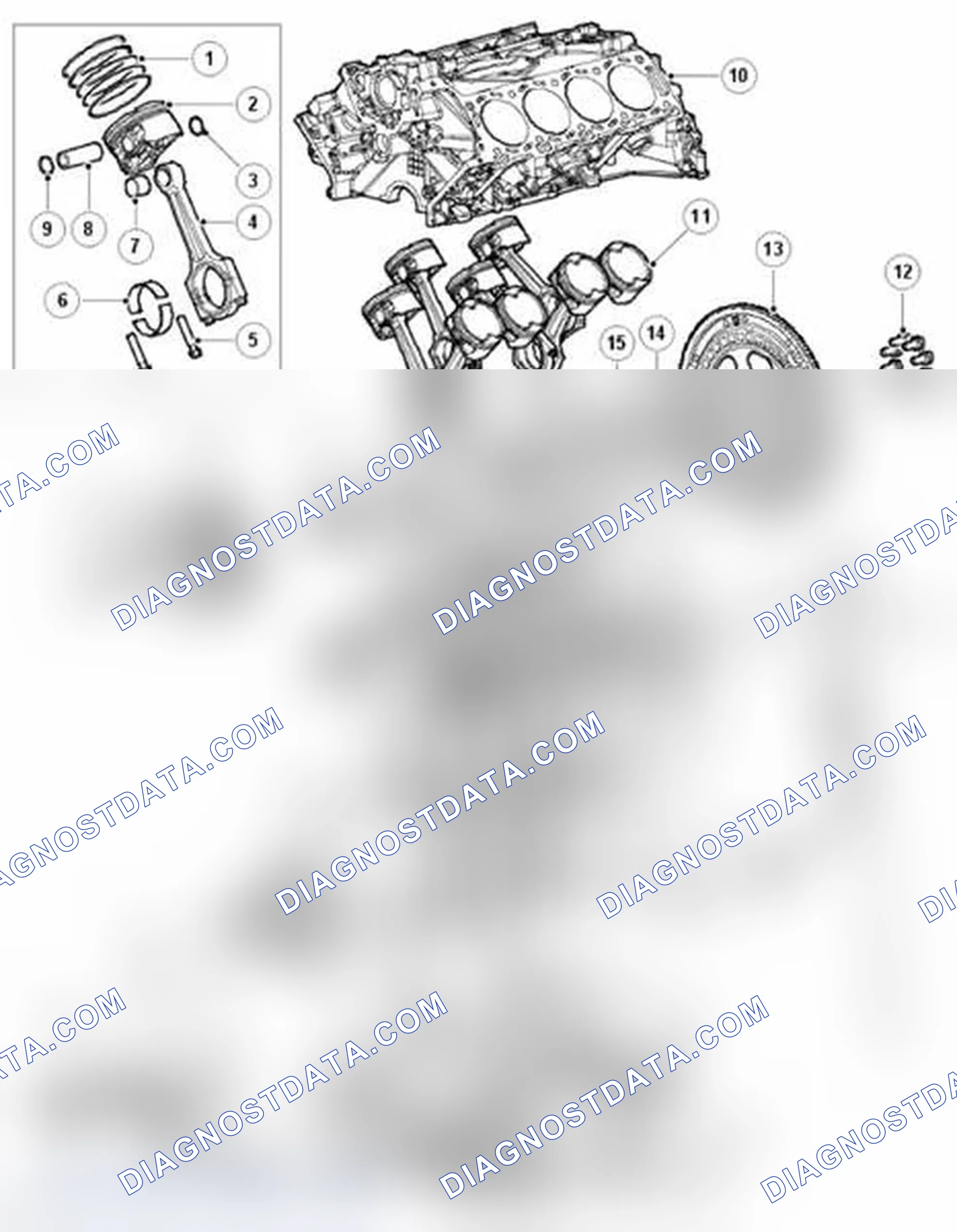 Scheme 5: CYLINDER BLOCK COMPONENTS