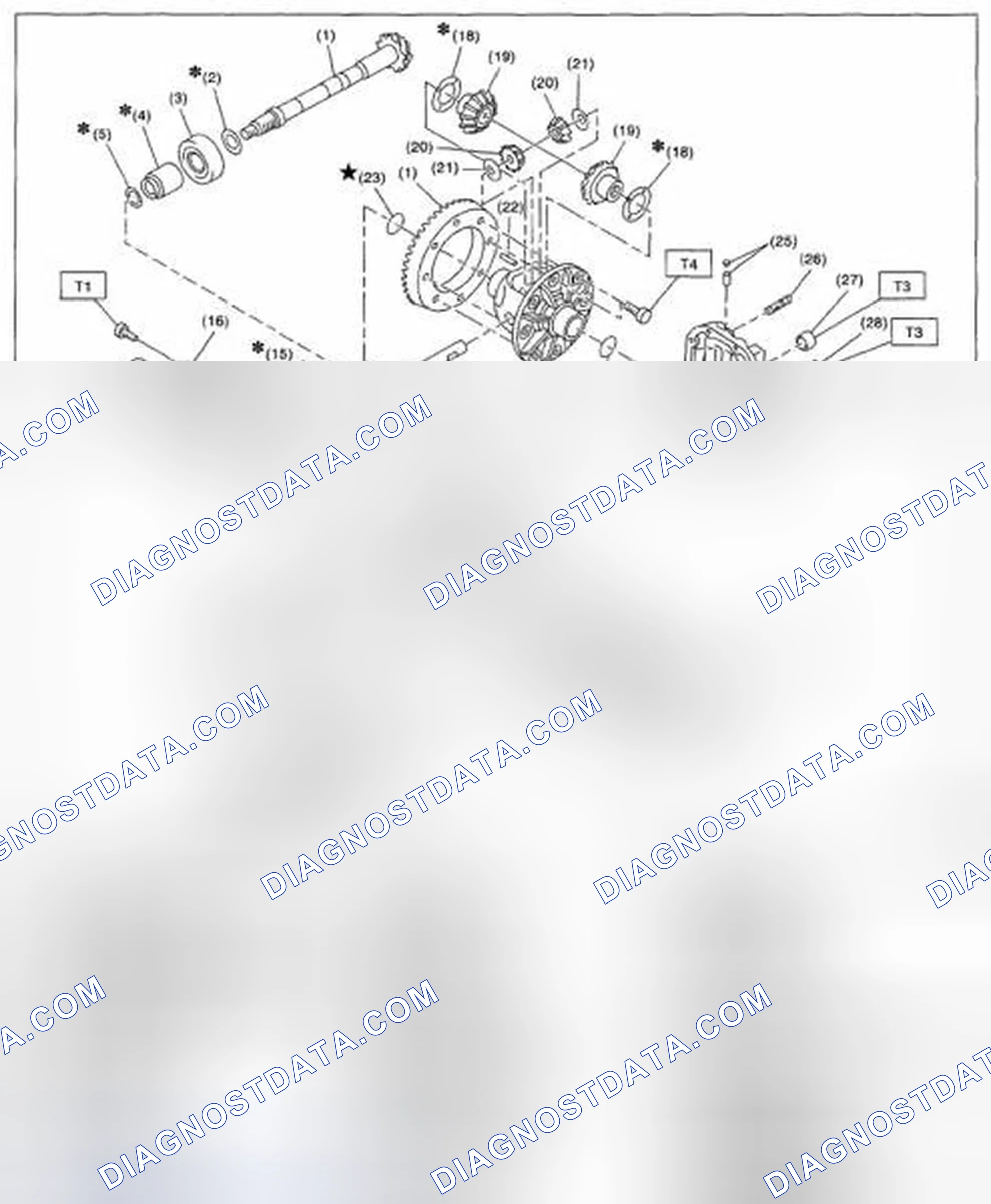 Scheme 76: REAR DIFFERENTIAL (T-TYPE)