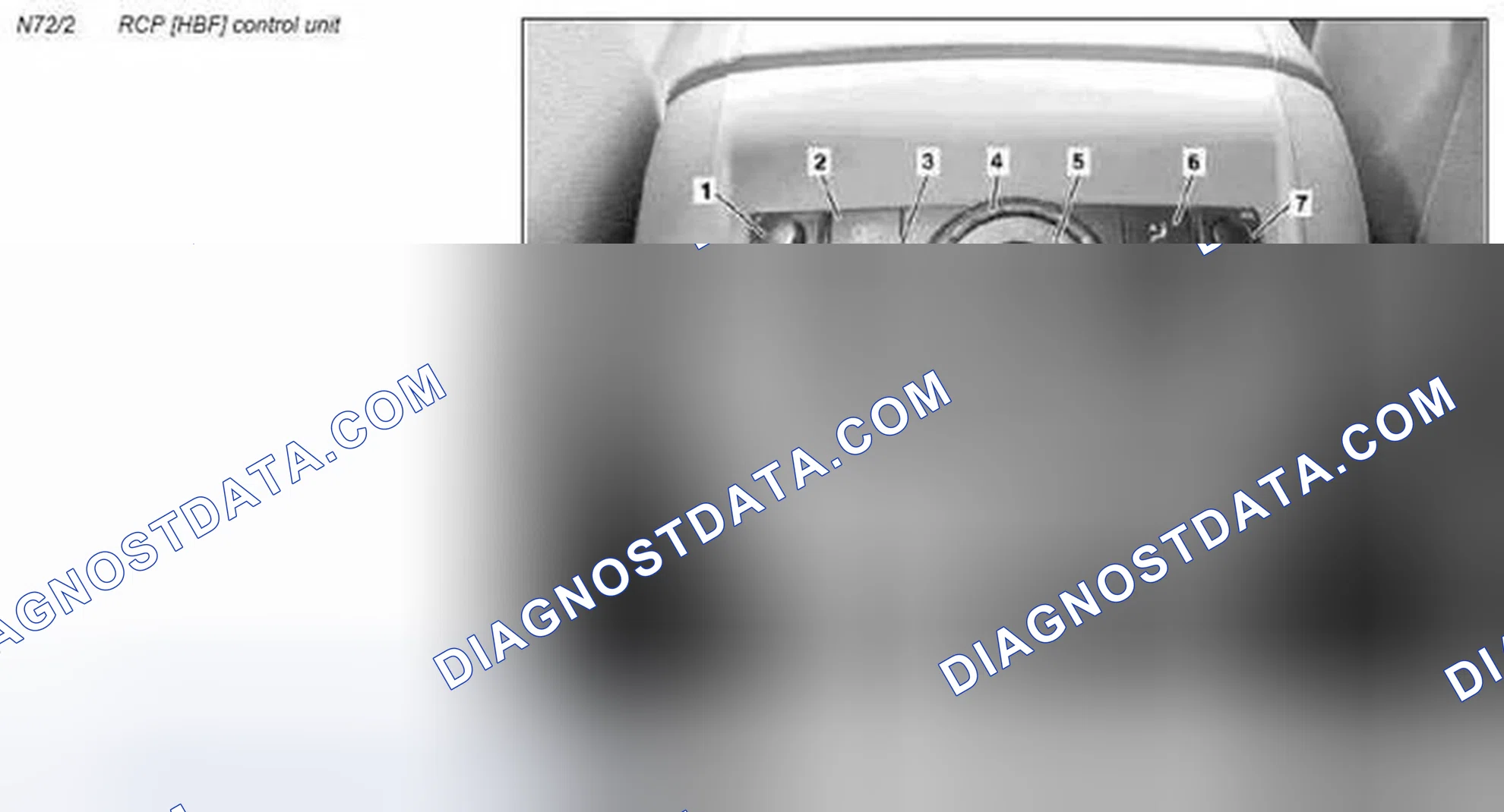 Scheme 176: Rear control panel control unit, component description - GF83.40-P-3020RTU