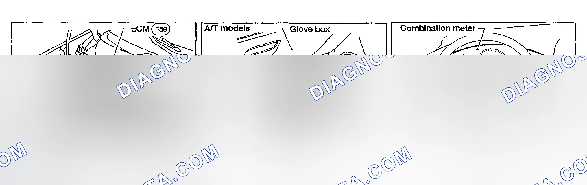 Scheme 8: Component Parts and Harness Connector Location