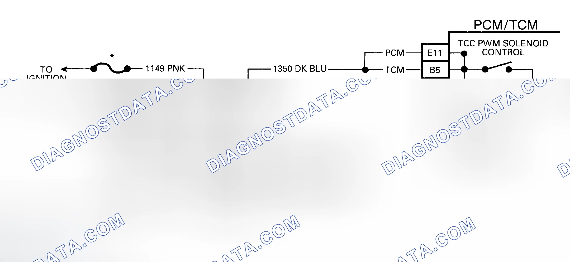 Scheme 82: Code 83 Schematic (5.7L) TCC Solenoid Circuit Fault