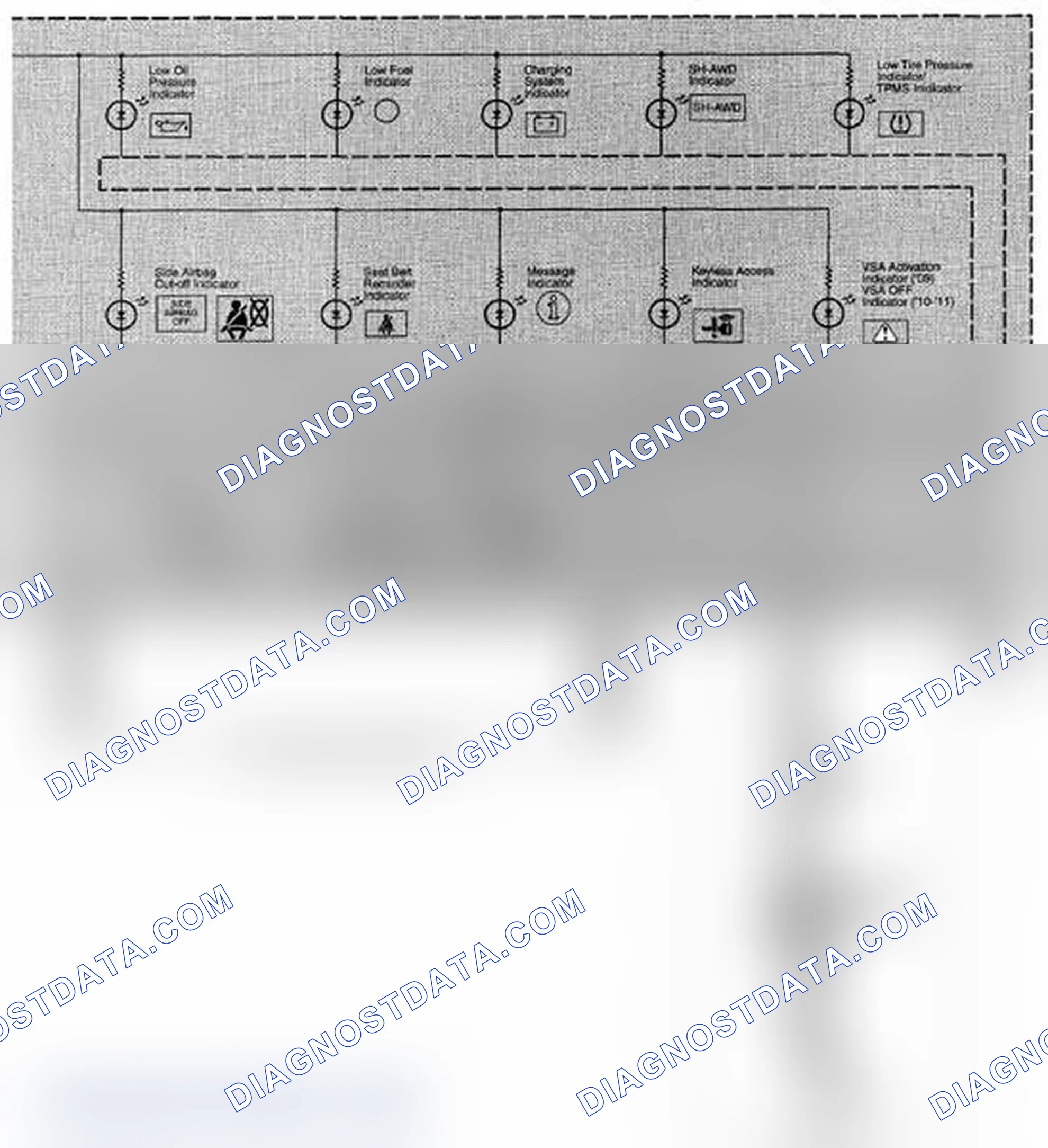 Scheme 322: Gauges And Indicator Circuit Diagram (Page 80-4)