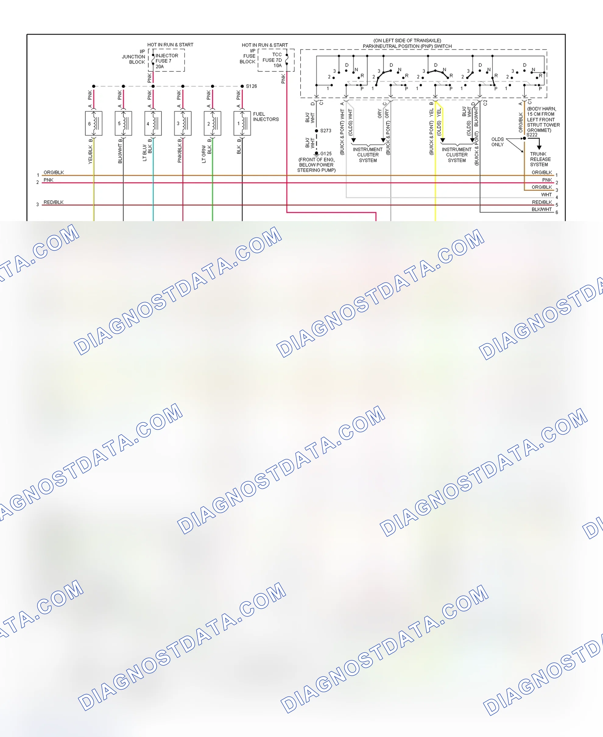 Scheme 20: PCM Wiring Diagram (Bonneville, Eighty Eight, LeSabre & LSS - 3.8L - 2 Of 4)