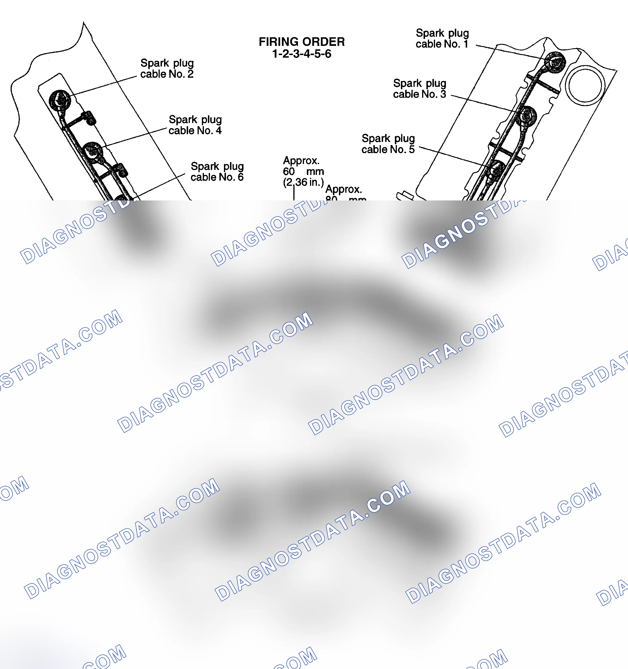 Scheme 3: Firing Order & Plug Wire Routing (3000GT & Stealth 3.0L DOHC)