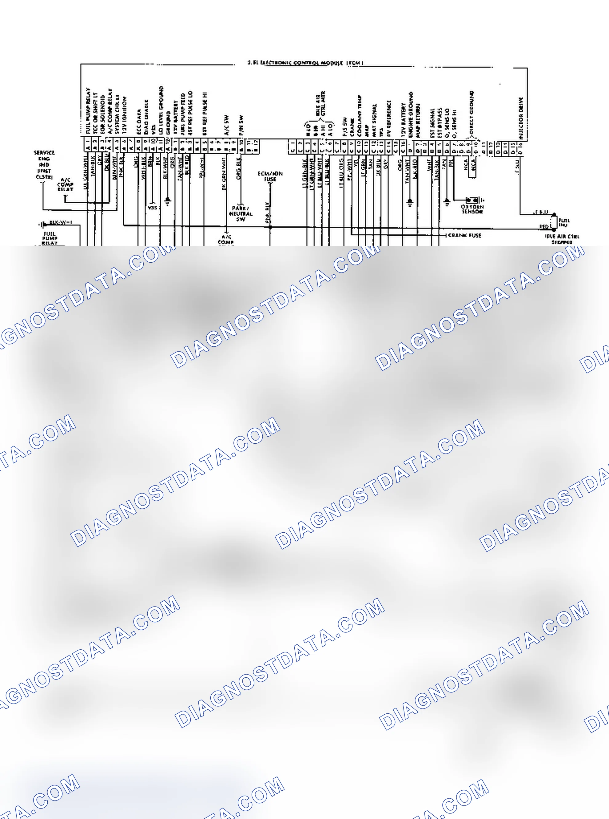 Scheme 155: "S/T" Series (2.5L) Wiring Diagram