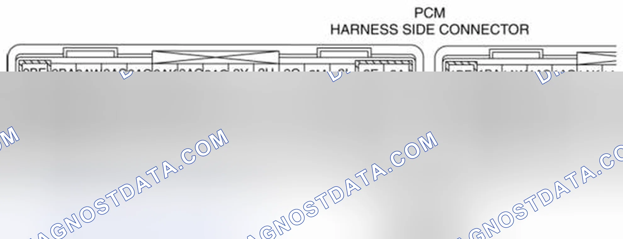 Scheme 43: PCM Harness Connector Terminal Identification