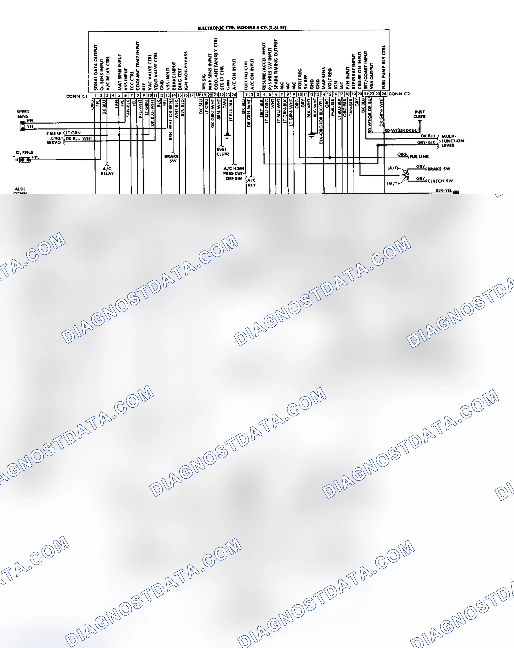 Scheme 513: CCC Wiring Diagram 2.5L (VIN U)