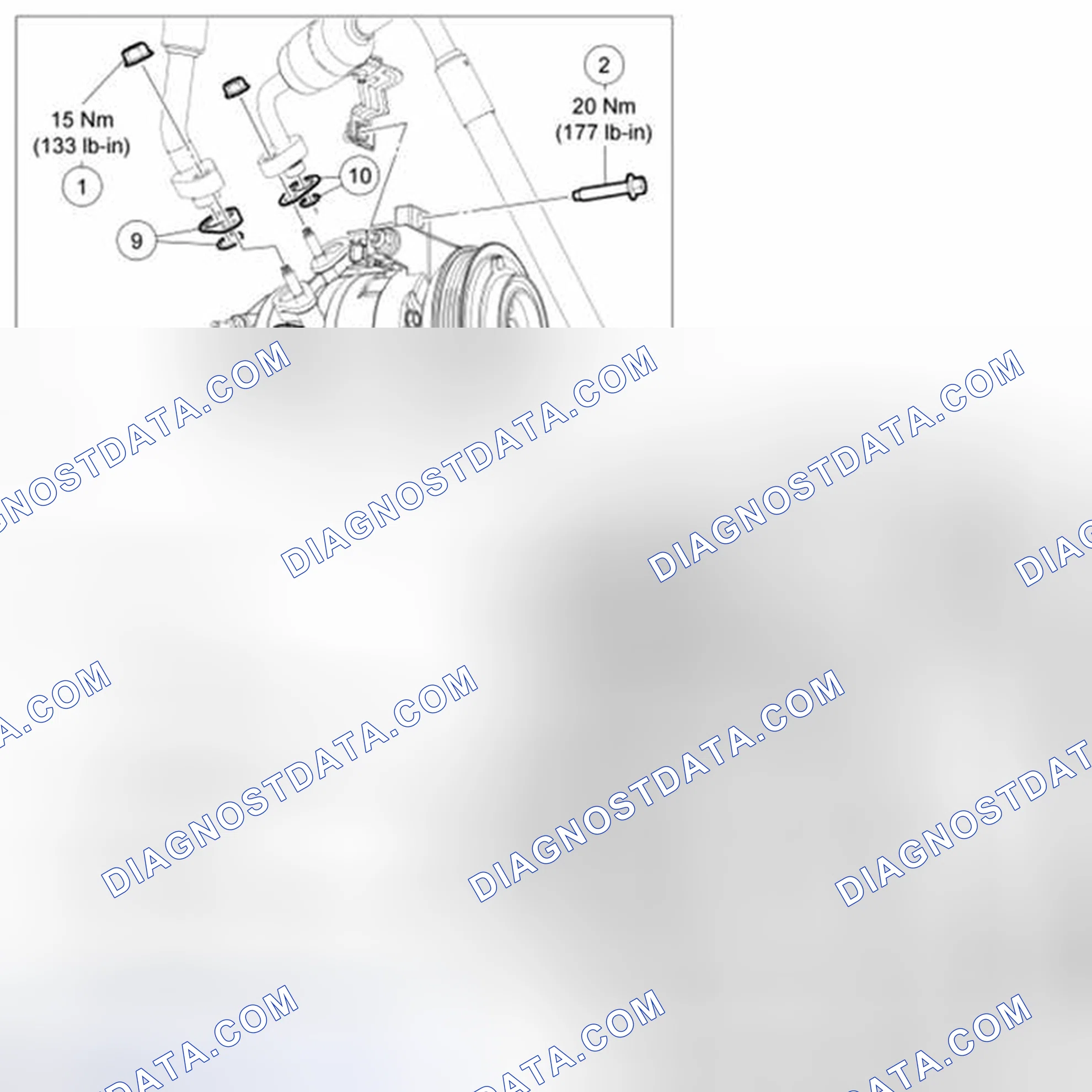 Scheme 166: A/C Compressor - 3.7L